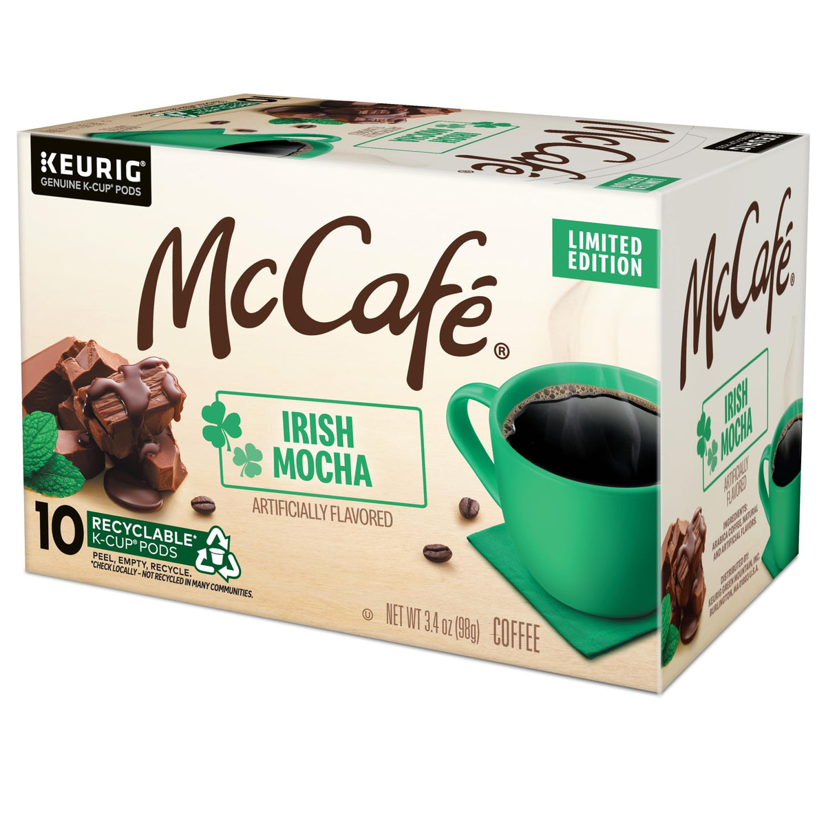 McCafé Irish Mocha K-Cup Pods – 60 Count, Single-Serve Keurig Compatible