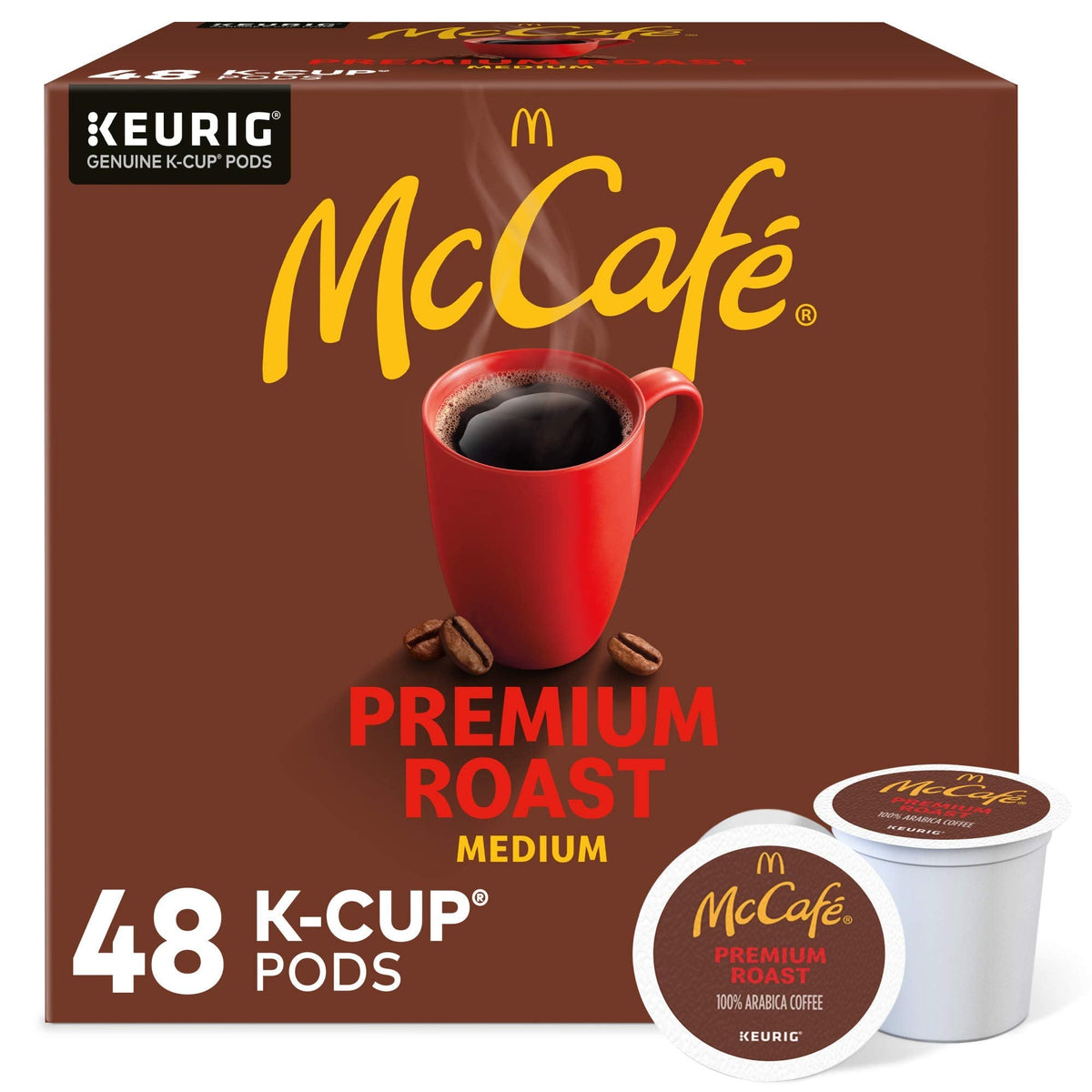 McCafé Premium Roast Keurig K-Cup Pods – Medium Roast Coffee, 48 Count