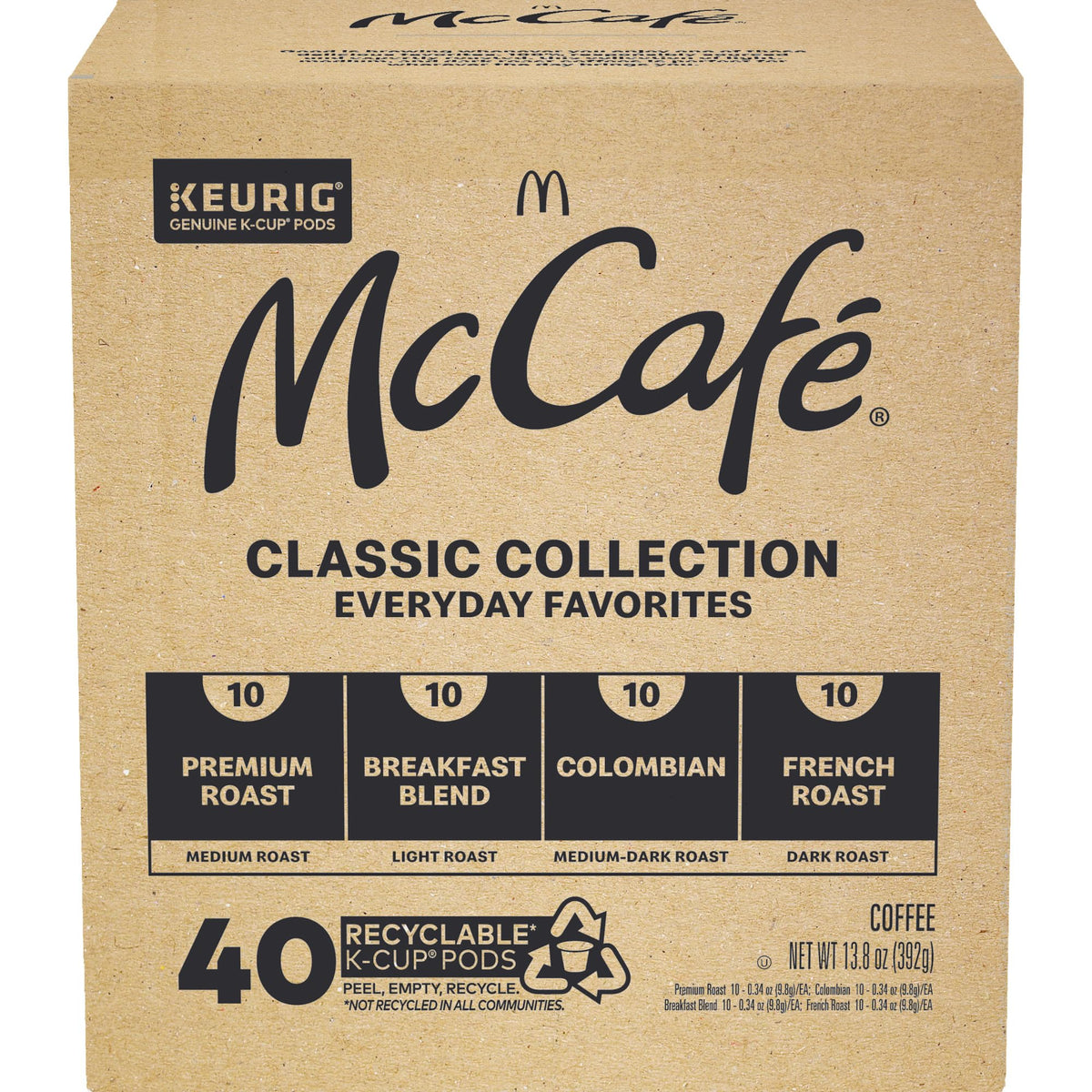 McCafé Classic Collection K-Cup Pods — 40-Count Variety Pack