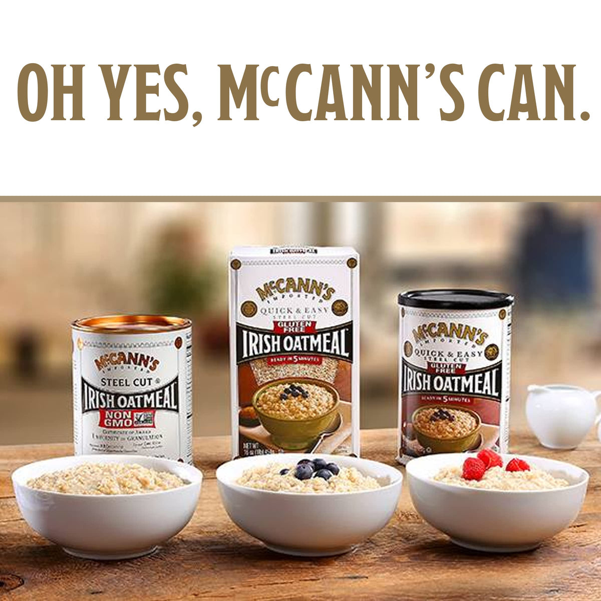 McCann's Irish Oatmeal Instant Oatmeal Cup Maple Brown Sugar – 1.9 oz (Pack of 12)
