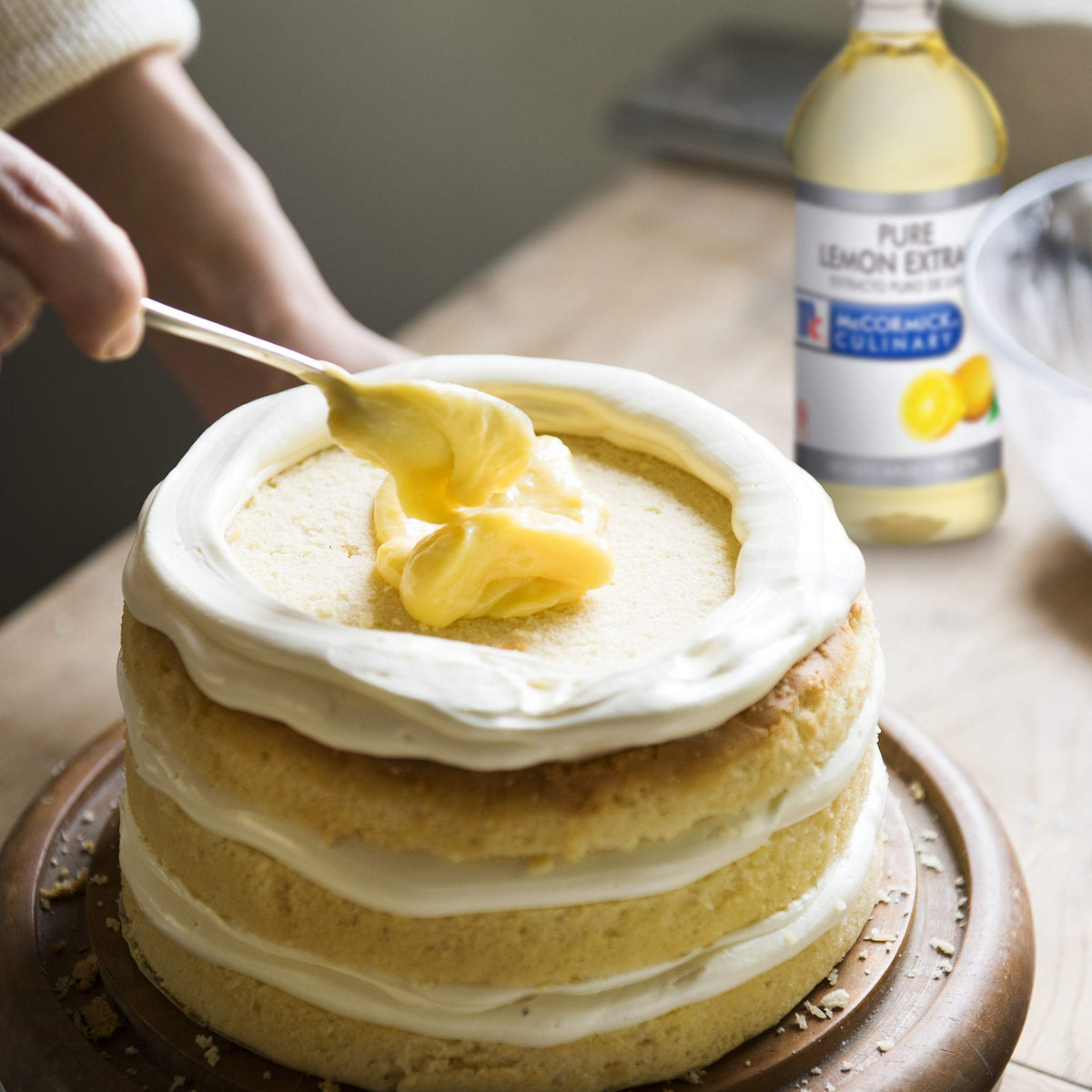 McCormick Culinary Pure Lemon Extract – 32 oz | Bright Citrus Flavor for Desserts