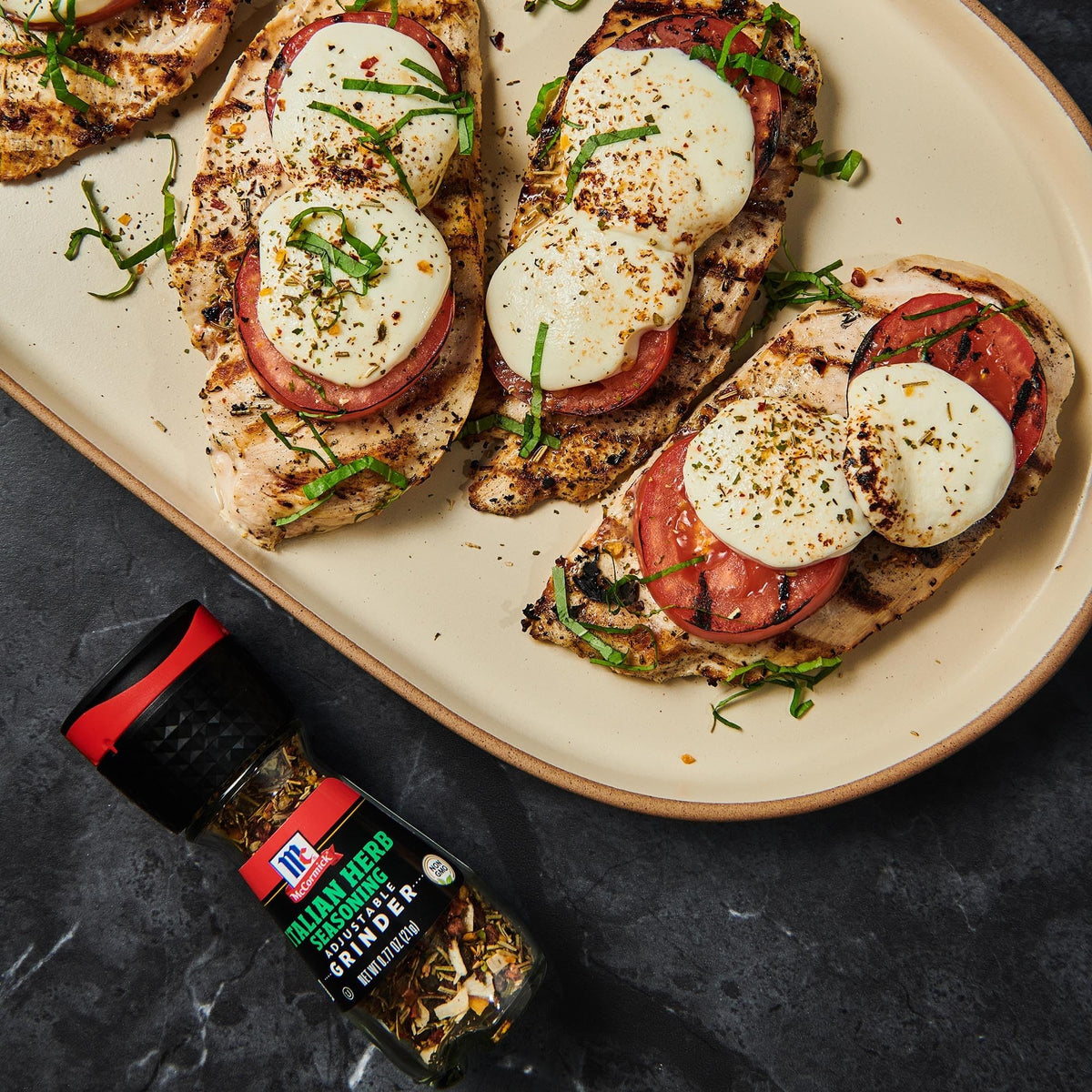 McCormick Italian Herb Seasoning Grinder, 0.77 oz (Pack of 6) | Adjustable Grind