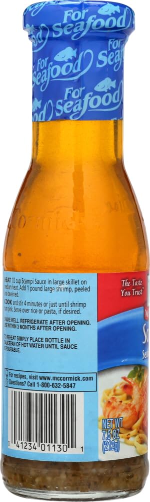 McCormick Scampi Seafood Sauce – Quick 15-Minute Shrimp Scampi (Pack of 6)