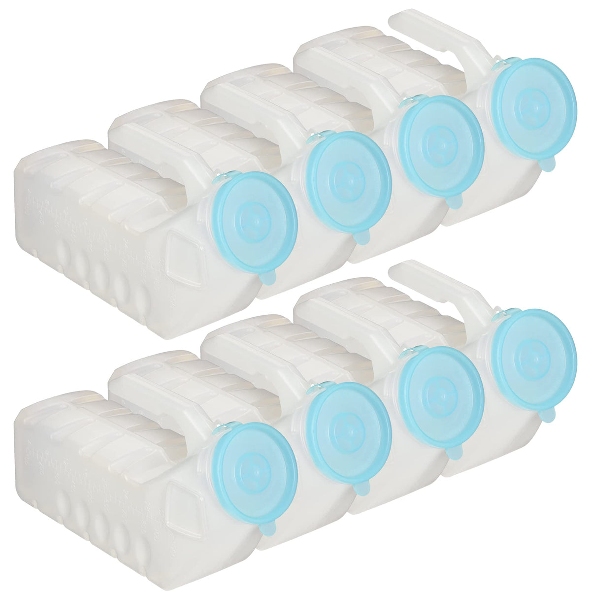 MedVance Urinals for Men 1000ml, Spill Proof Glow in the Dark Lid, 8 Pack