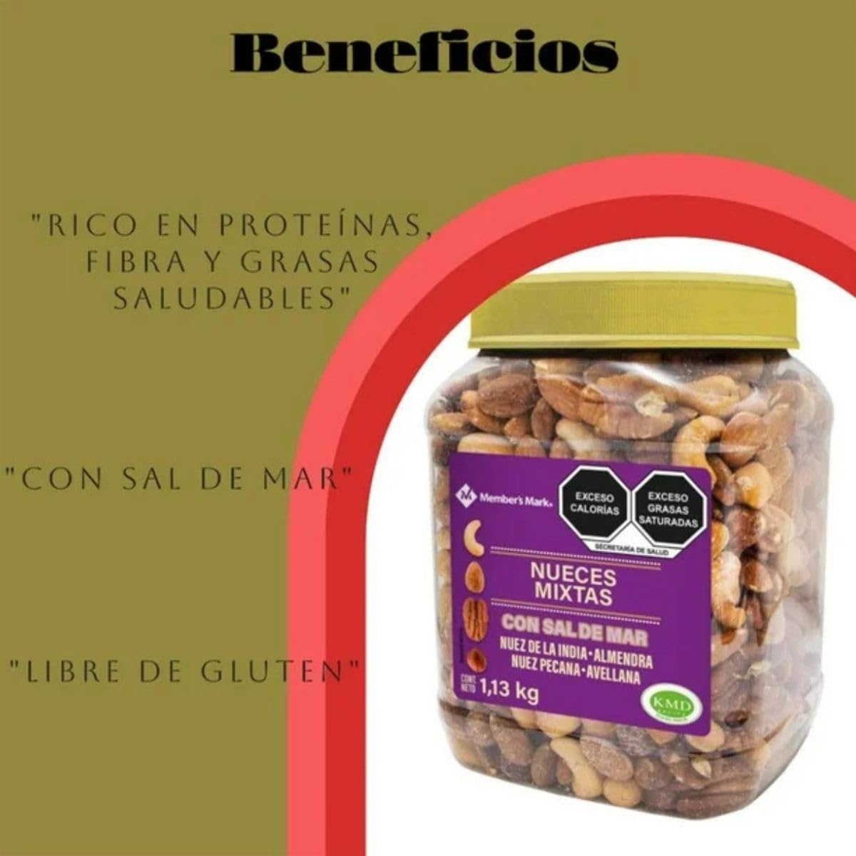 Member's Mark Deluxe Roasted Mixed Nuts with Sea Salt – 34 oz (Kosher)