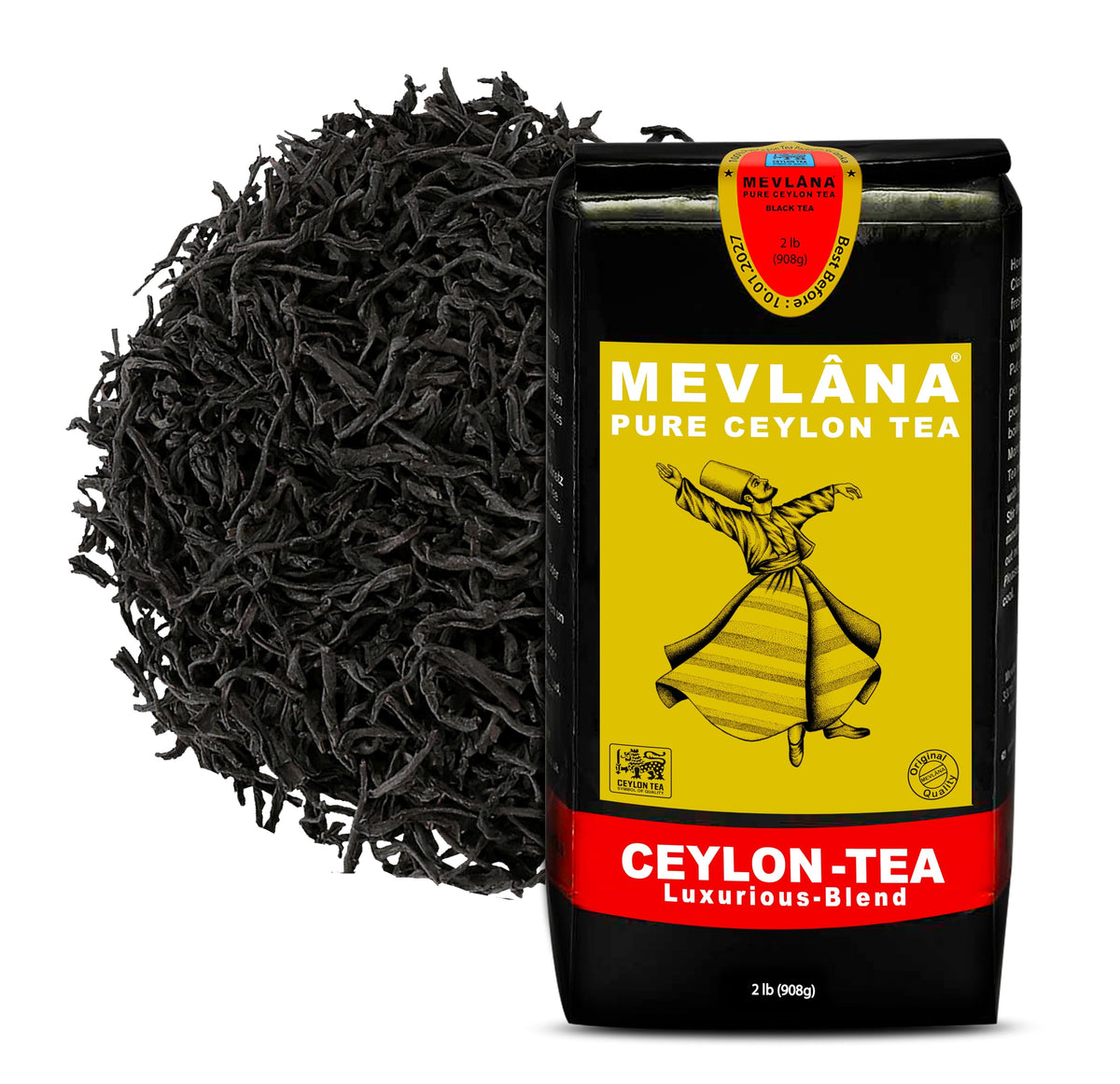 Mevlâna Pure Ceylon Tea Bags – Bergamot Luxury Black Tea, Premium Sri Lankan Blend