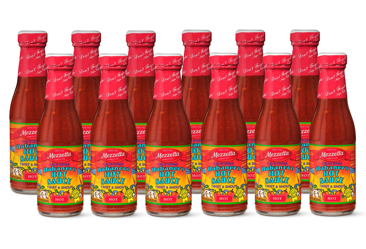 Mezzetta California Habanero Sauce • Keto Hot Sauce for Burritos, Tacos & Burgers – 5 oz (Pack of 12)