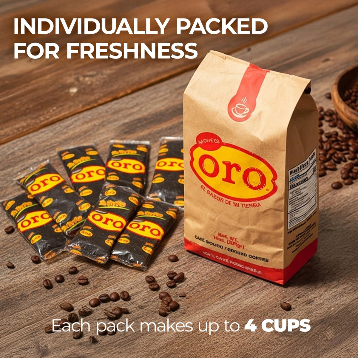 Mi Cafe Es Oro – Honduran Dark Roast Ground Coffee 3-Pack (14oz each) | Exotic Flavor, Smooth Aroma
