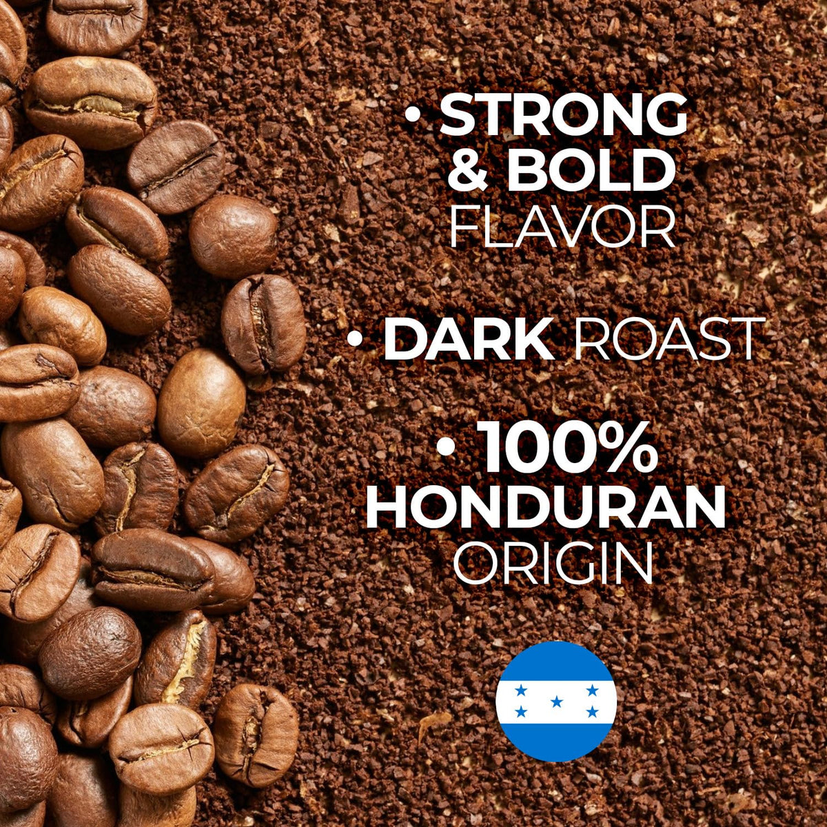 Mi Cafe Es Oro – Honduran Dark Roast Ground Coffee 3-Pack (14oz each) | Exotic Flavor, Smooth Aroma