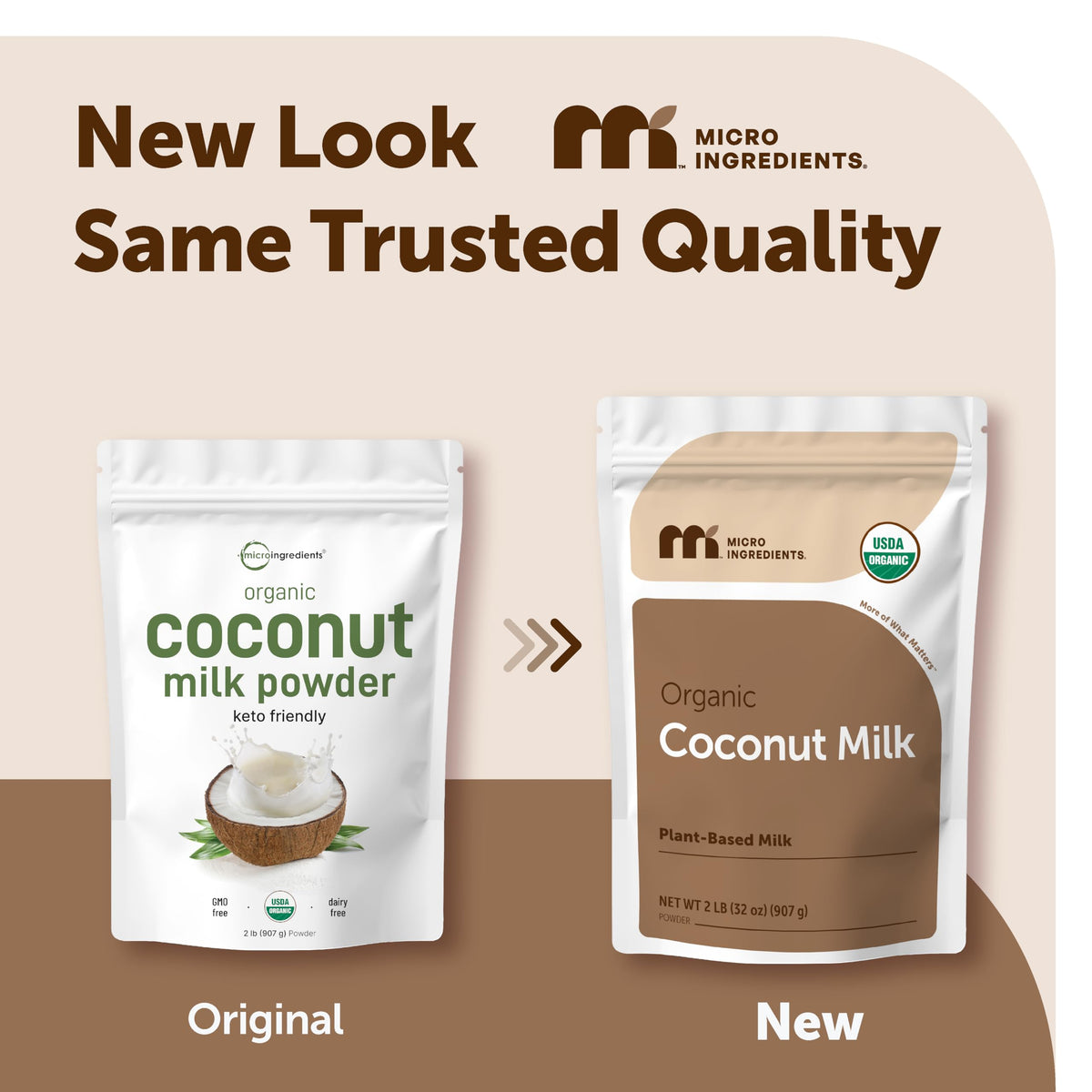Micro Ingredients Organic Coconut Milk Powder 2 lb | Plant-Based Creamer for Coffee, Tea & Smoothies | Non-GMO, Gluten-Free, Keto & Paleo