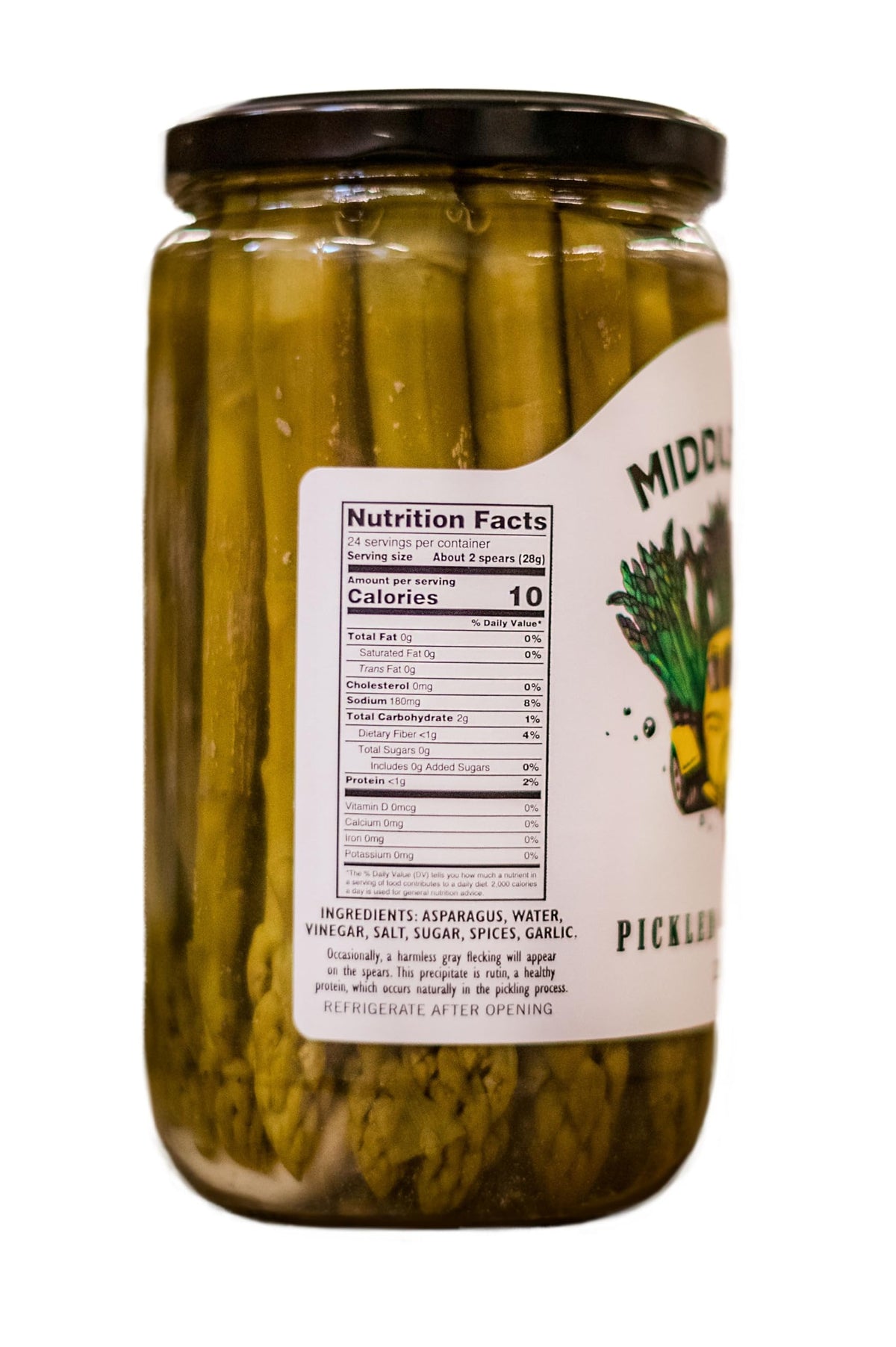 Middleton's Pickled Asparagus Variety Pack — Farm Direct Purple, Green & Spicy (3 x 26.5 oz jars)