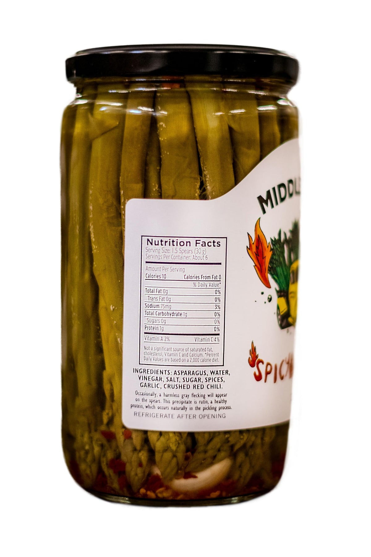 Middleton's Pickled Asparagus Variety Pack — Farm Direct Purple, Green & Spicy (3 x 26.5 oz jars)
