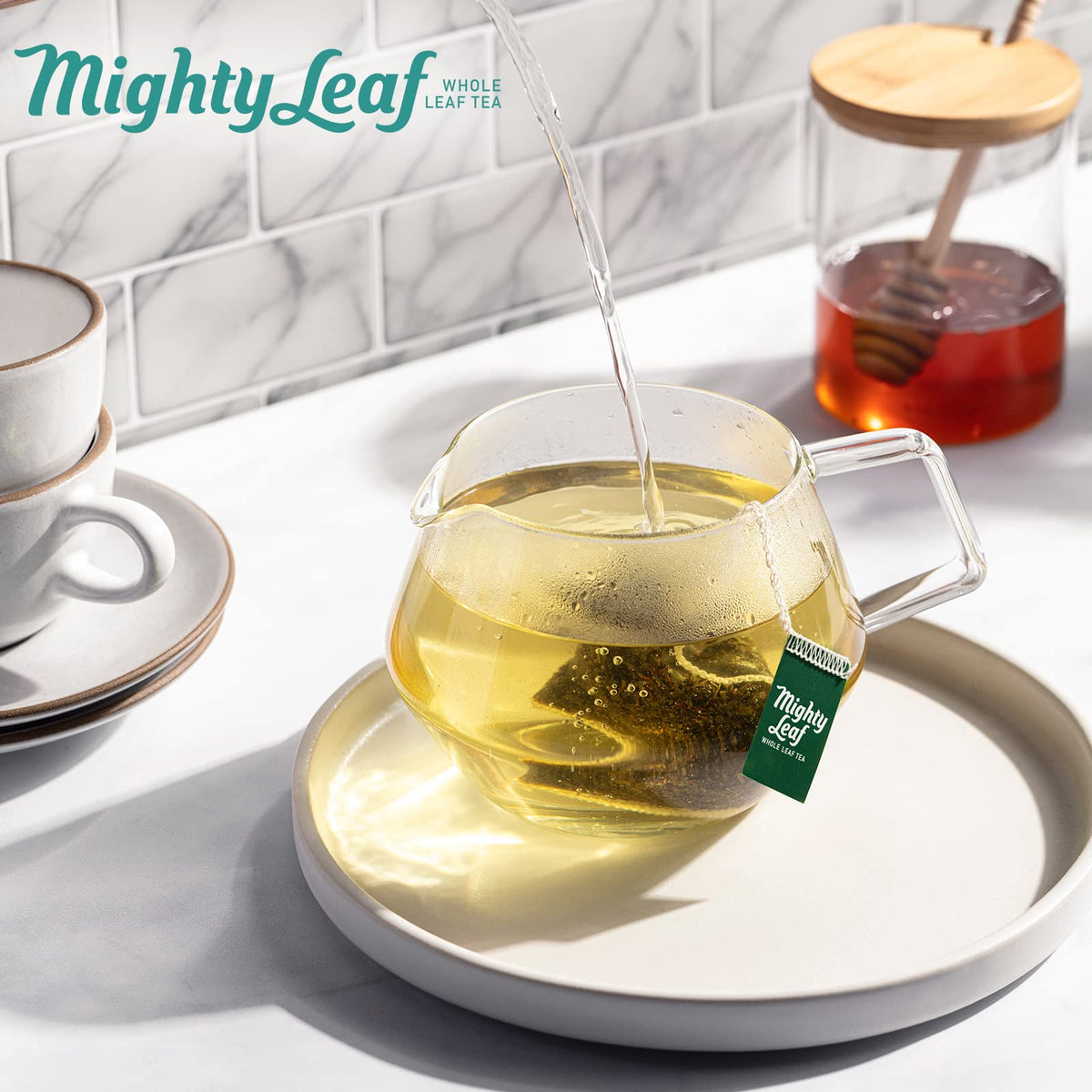 Mighty Leaf Marrakesh Mint Tea – 100 Silken Pouches Foil-Wrapped