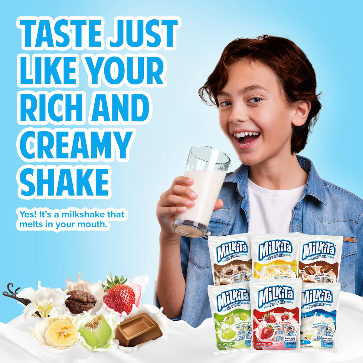 Milkita Creamy Assorted Milk Candy – Low-Sugar Real Milk, Gluten-Free