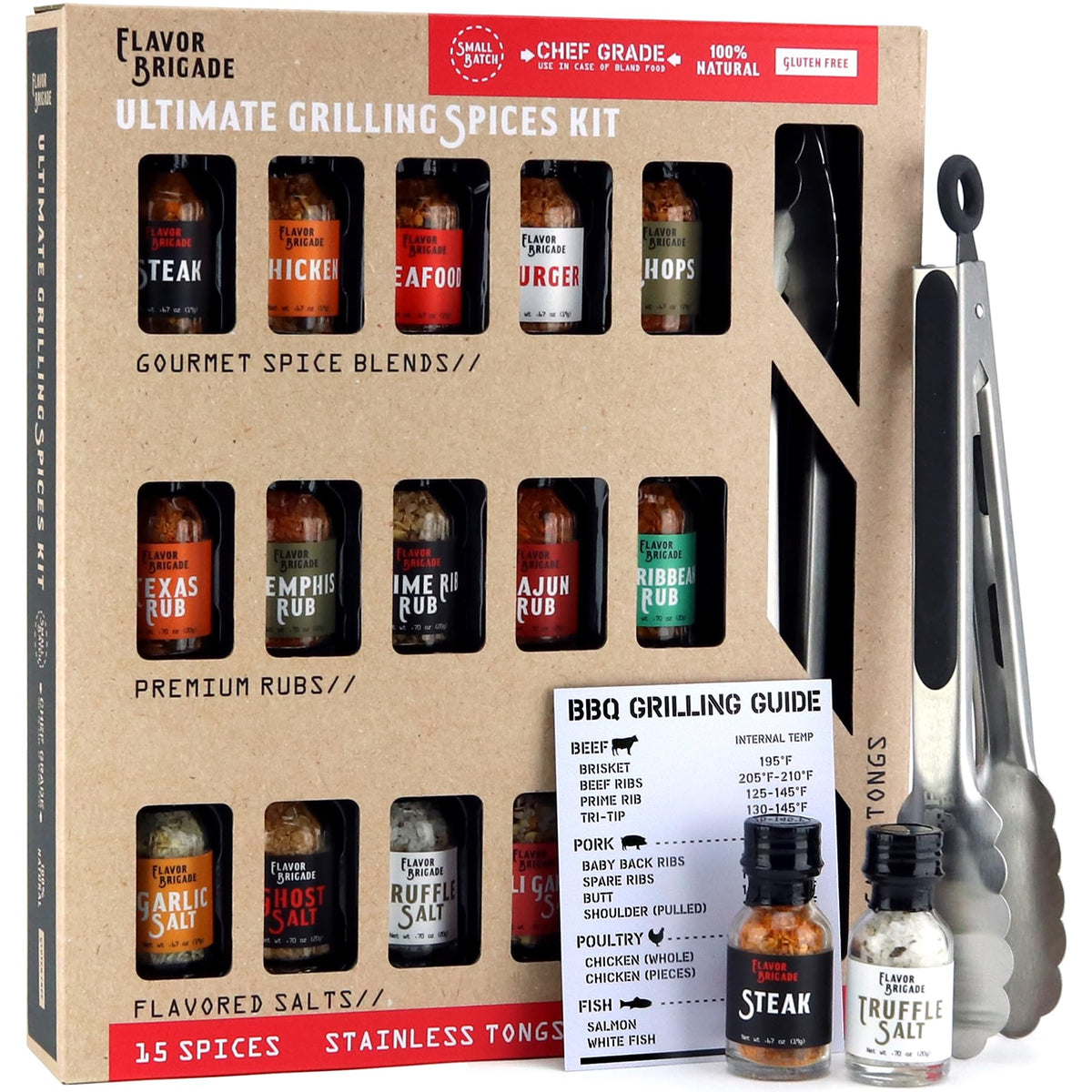 Millhouse Spice Co. Ultimate Grilling Gift Set – 17-Piece BBQ Kit