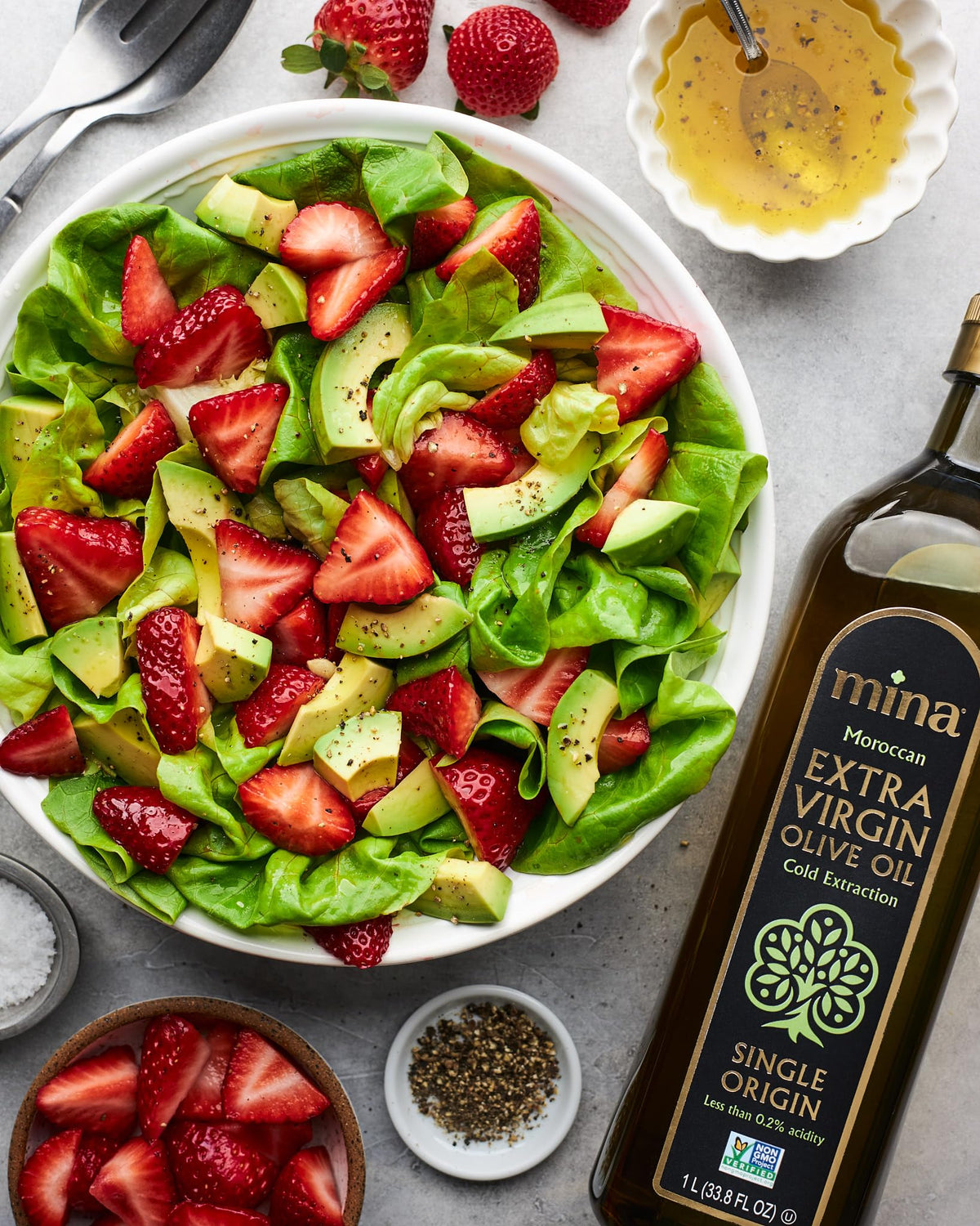 Mina Moroccan Olive Oil Extra Virgin – Single Origin, Polyphenol Rich, 1 L, Cold-Extracted