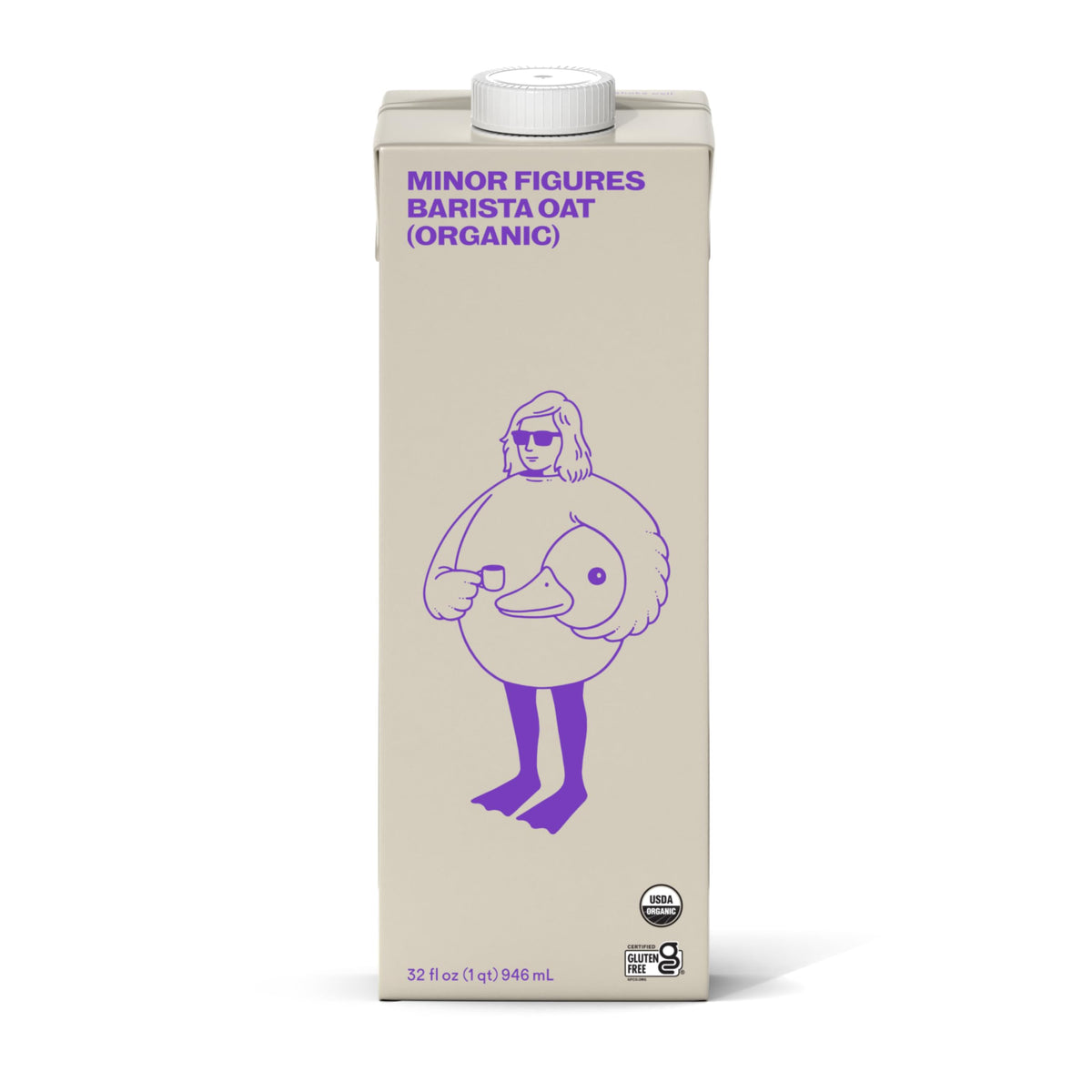 Minor Figures Barista Oat Milk Organic – 32oz, 6 Pack, Unsweetened