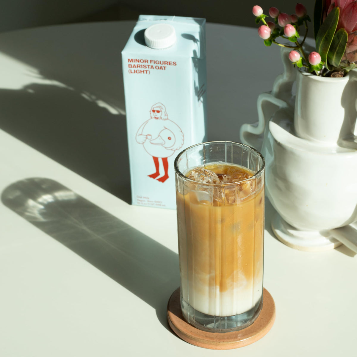 Minor Figures Light Oat Milk Barista Standard – 32 oz, 6 Pack, Unsweetened, Shelf-Stable