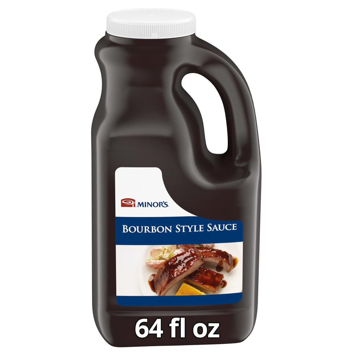 MINOR'S Bourbon Style BBQ Sauce – Lightly Spicy & Sweet, 4 lb Jug