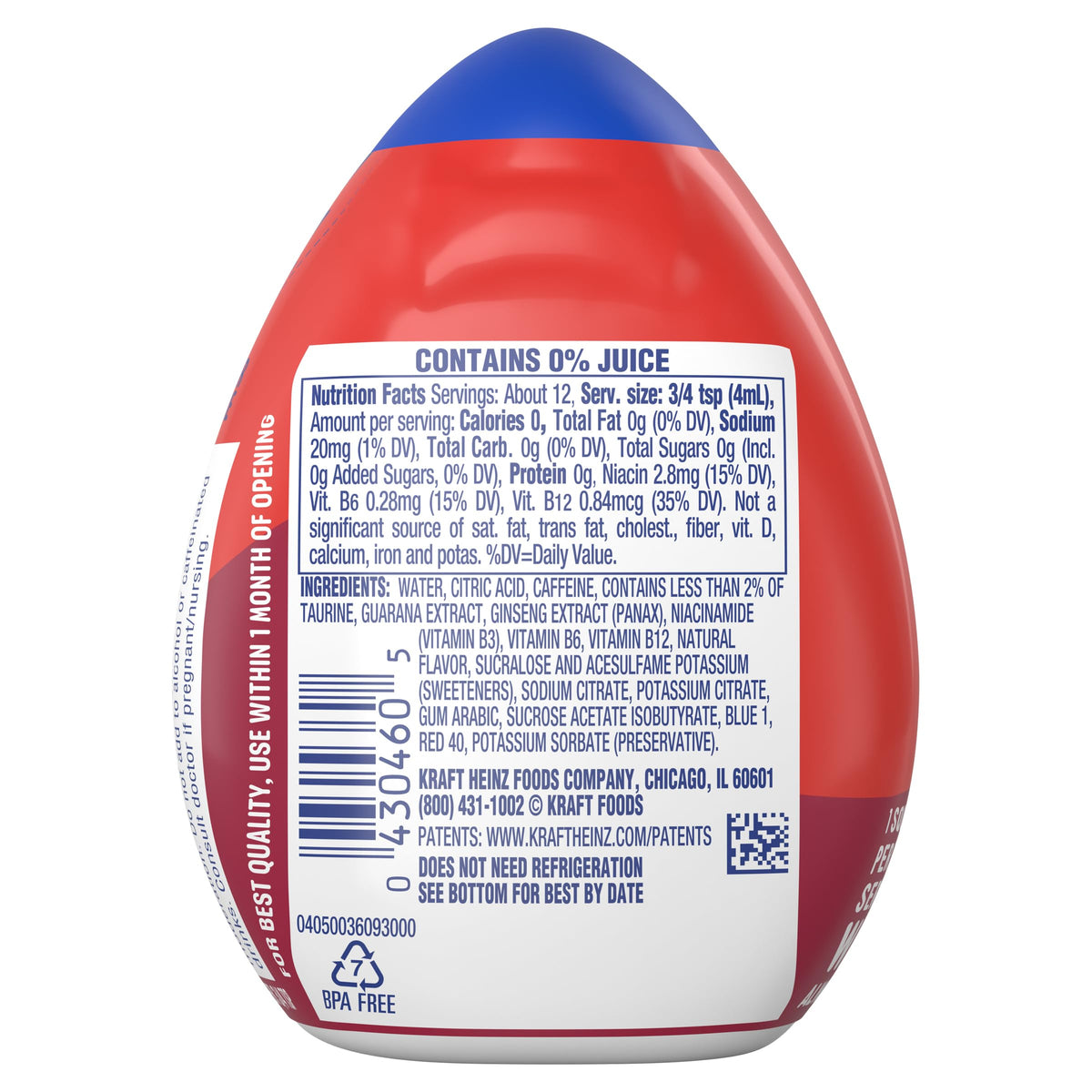 MiO Energy Black Cherry Liquid Water Enhancer – 12 Pack, 1.62 oz Bottles
