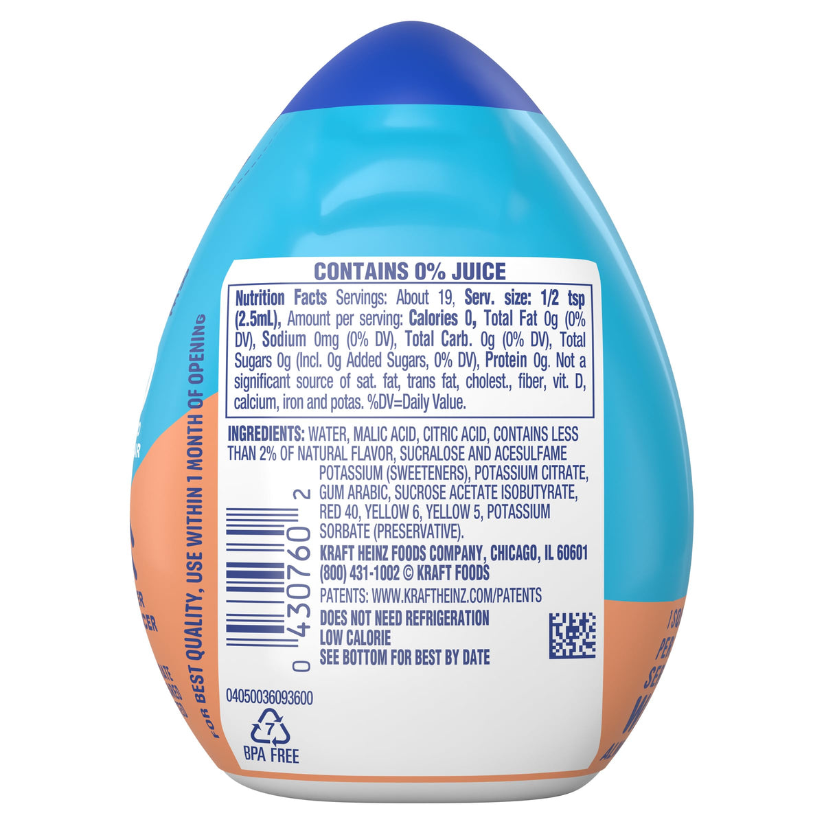 Mio Mango Peach Liquid Water Enhancer - Sugar Free, 1.62 oz (Pack of 5)