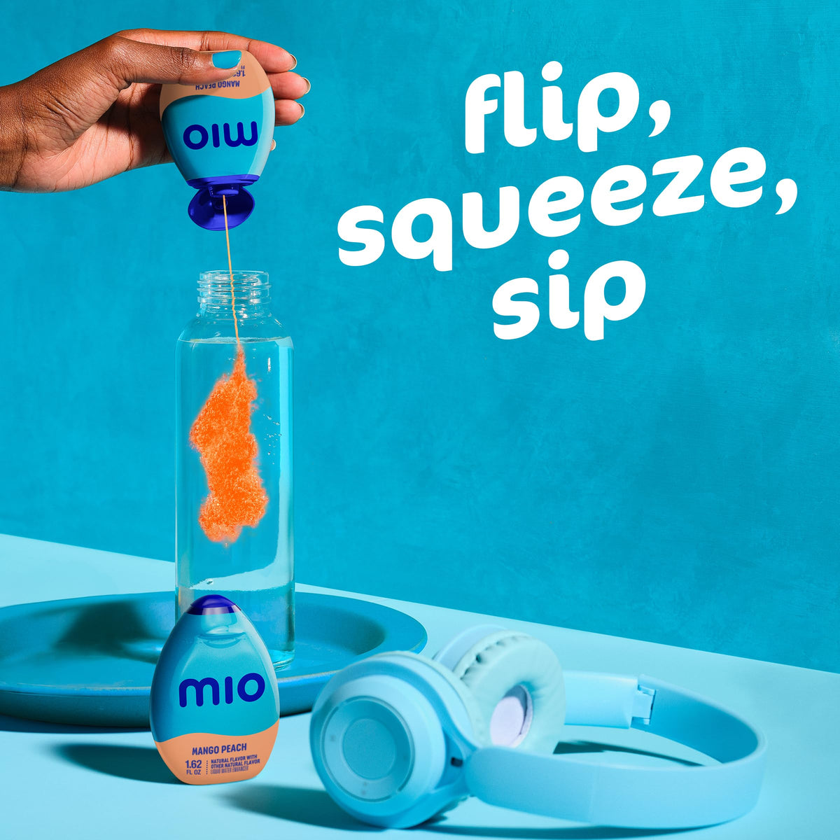 Mio Mango Peach Liquid Water Enhancer – 4-Pack, 1.62 oz Each, Zero Calories