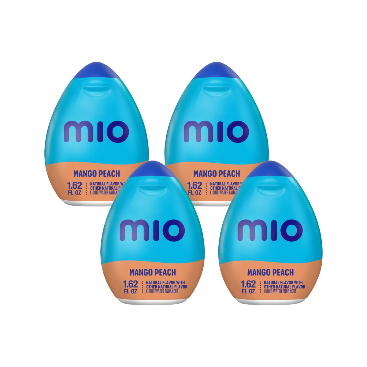 Mio Mango Peach Liquid Water Enhancer – 4-Pack, 1.62 oz Each, Zero Calories