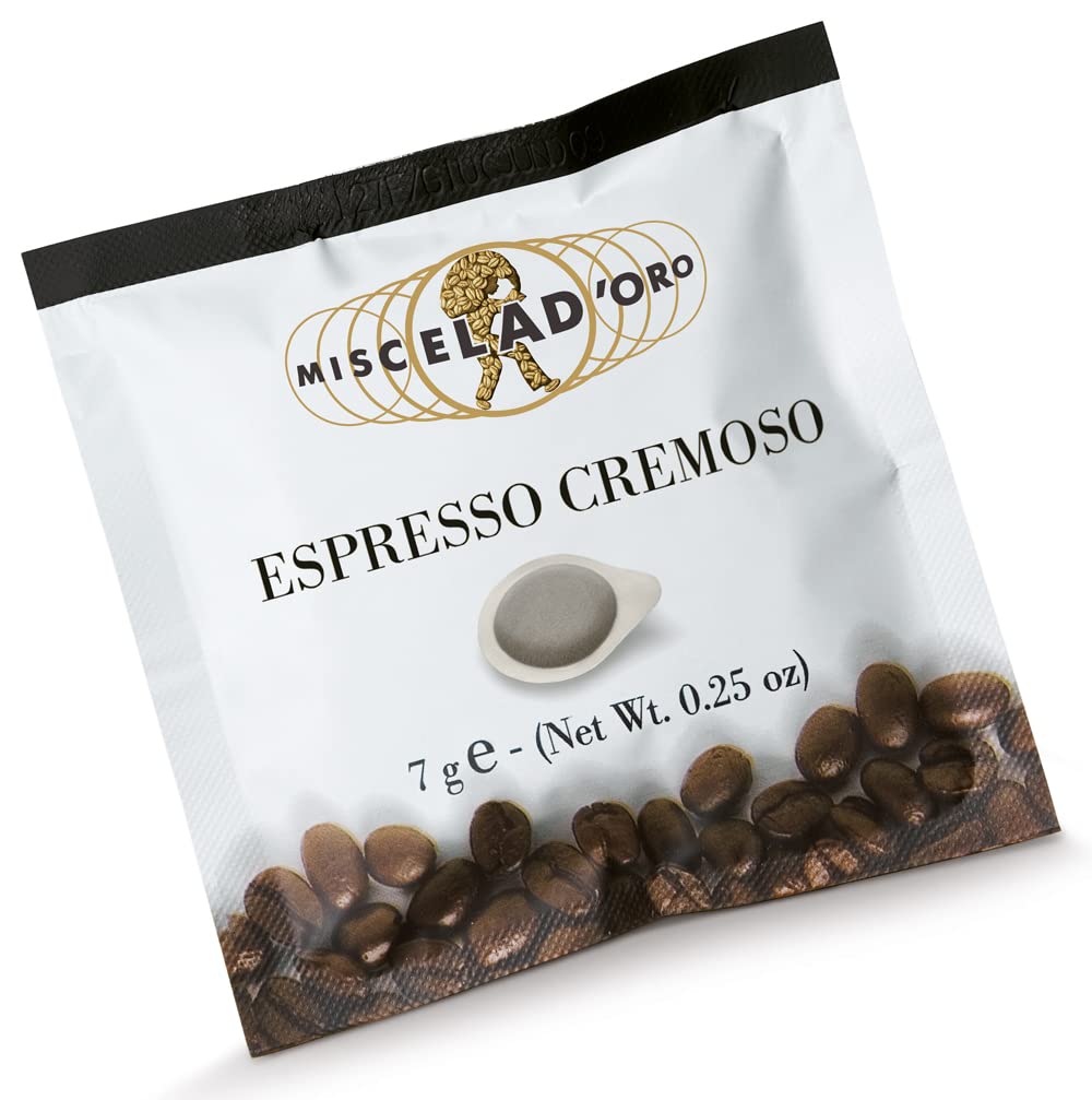 Miscela D'Oro Cremoso E.S.E. Pods – Single Shot Espresso, 150 Pack