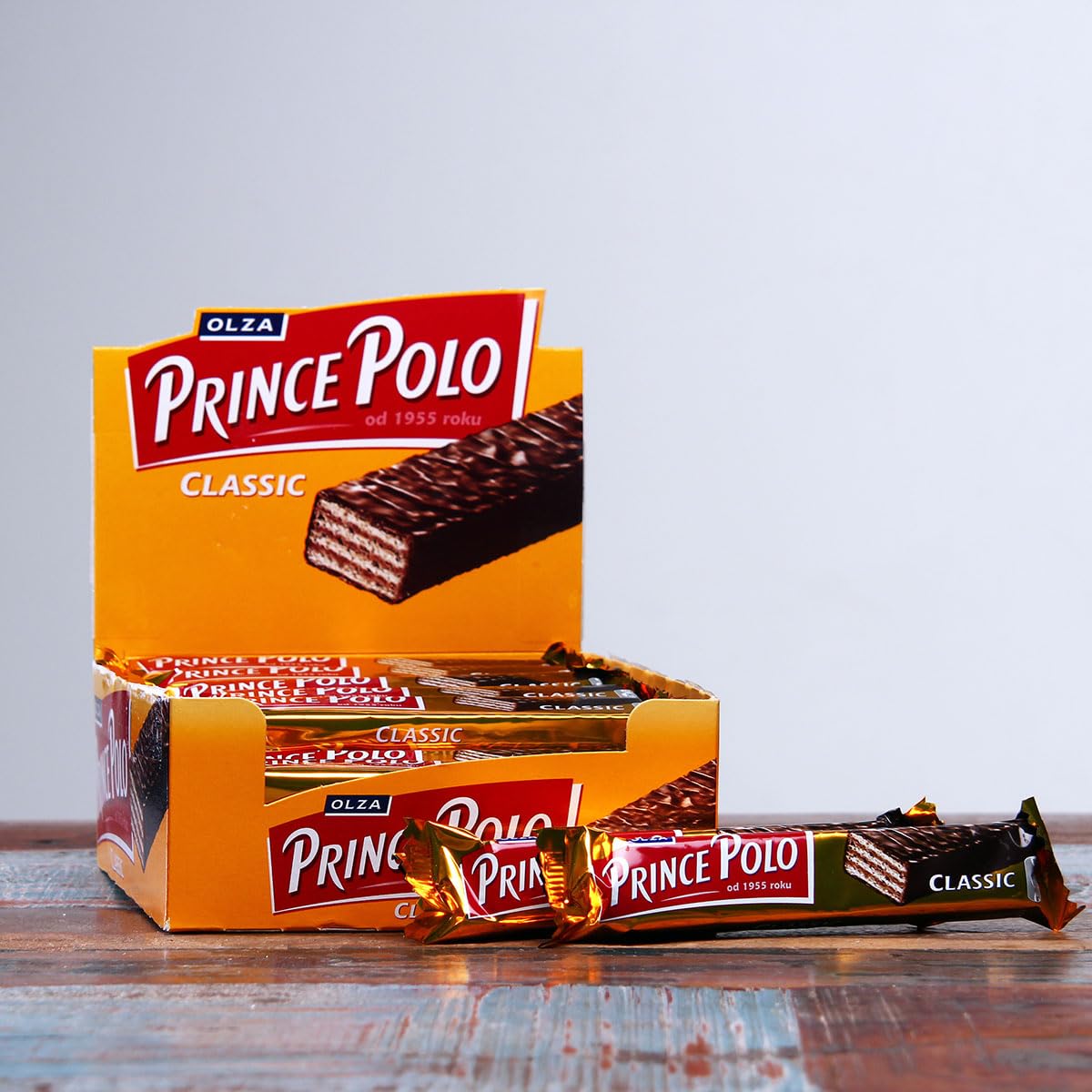 Prince Polo Dark Chocolate Covered Wafer Classic 17.5g – Pack of 56 Bars | Miubaao