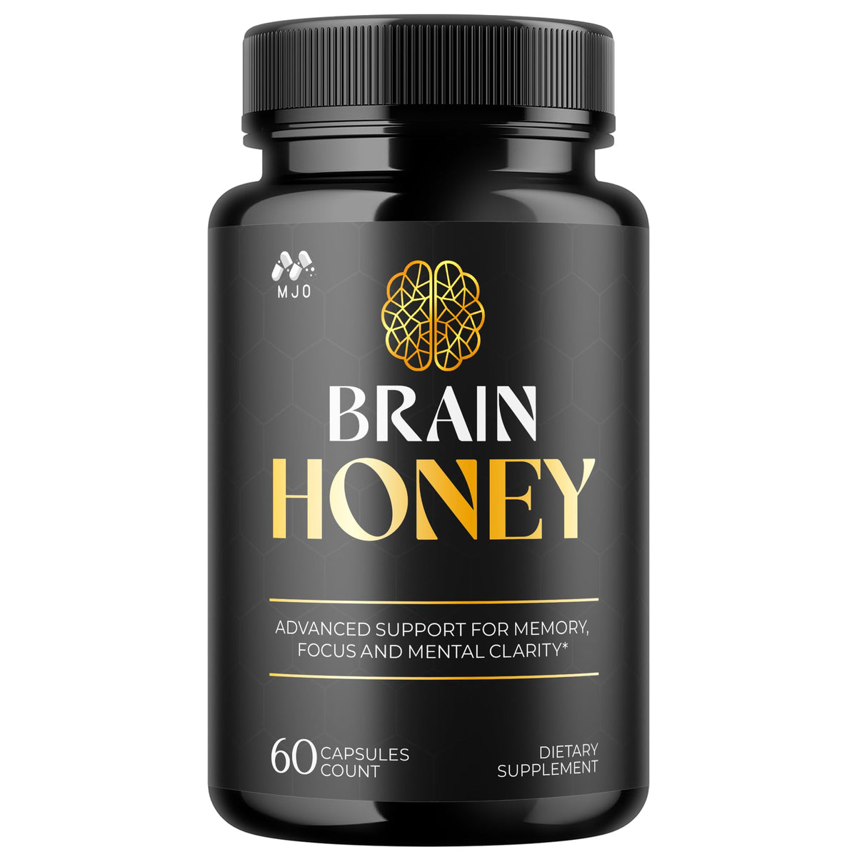MJO Brain Honey Capsules – All-Natural Daily Wellness Multivitamin (60 Capsules)