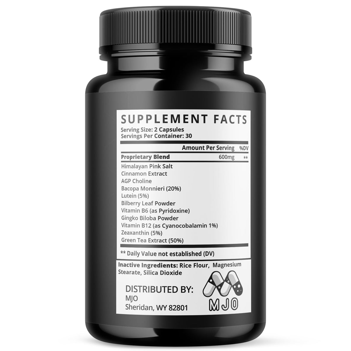 MJO Brain Honey Capsules – All-Natural Daily Wellness Multivitamin (60 Capsules)