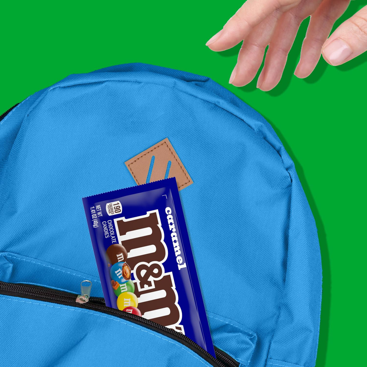 M&M'S Caramel Chocolate Candy — Real Caramel & Milk Chocolate, 24 Pouches (1.41 oz Each)