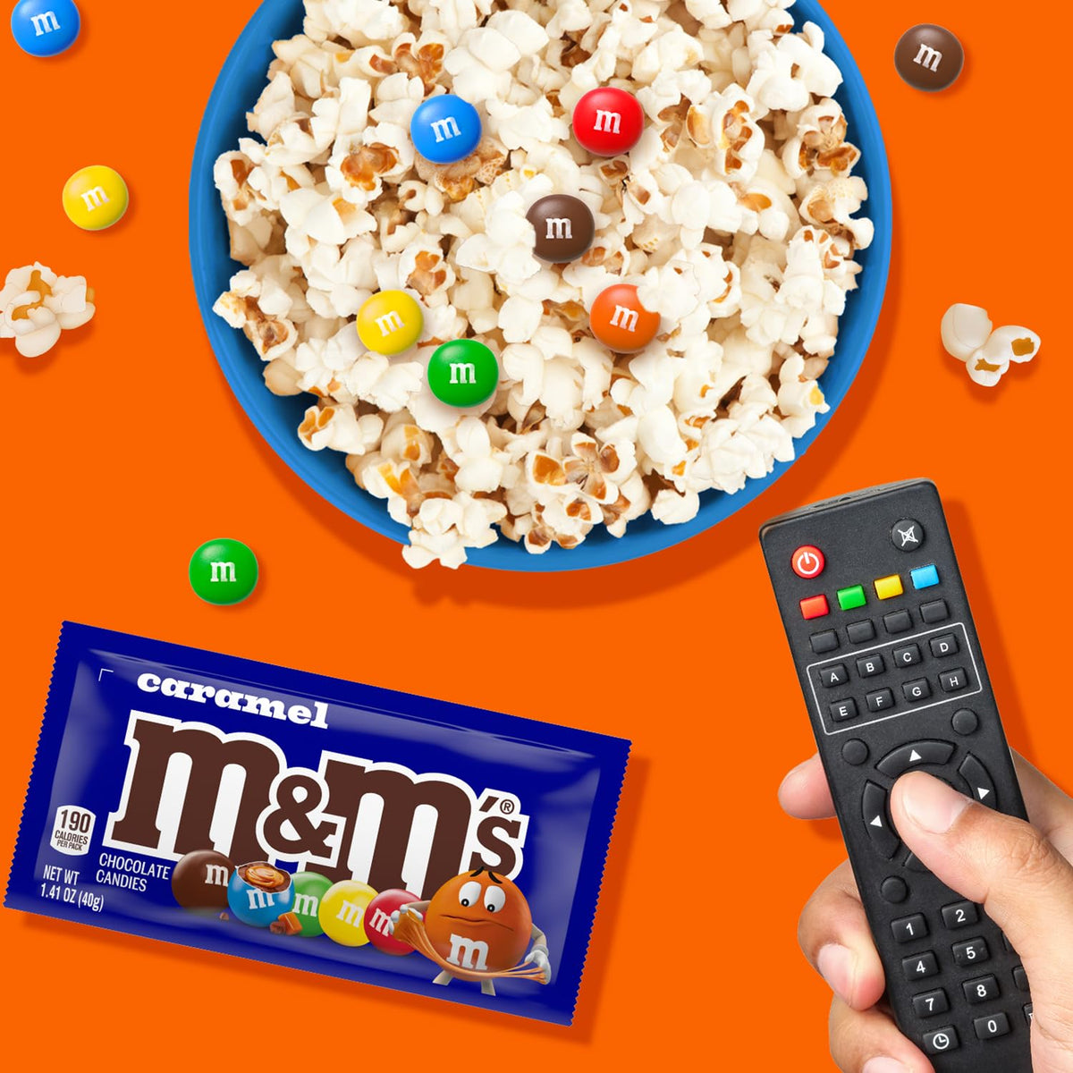 M&M'S Caramel Chocolate Candy — Real Caramel & Milk Chocolate, 24 Pouches (1.41 oz Each)