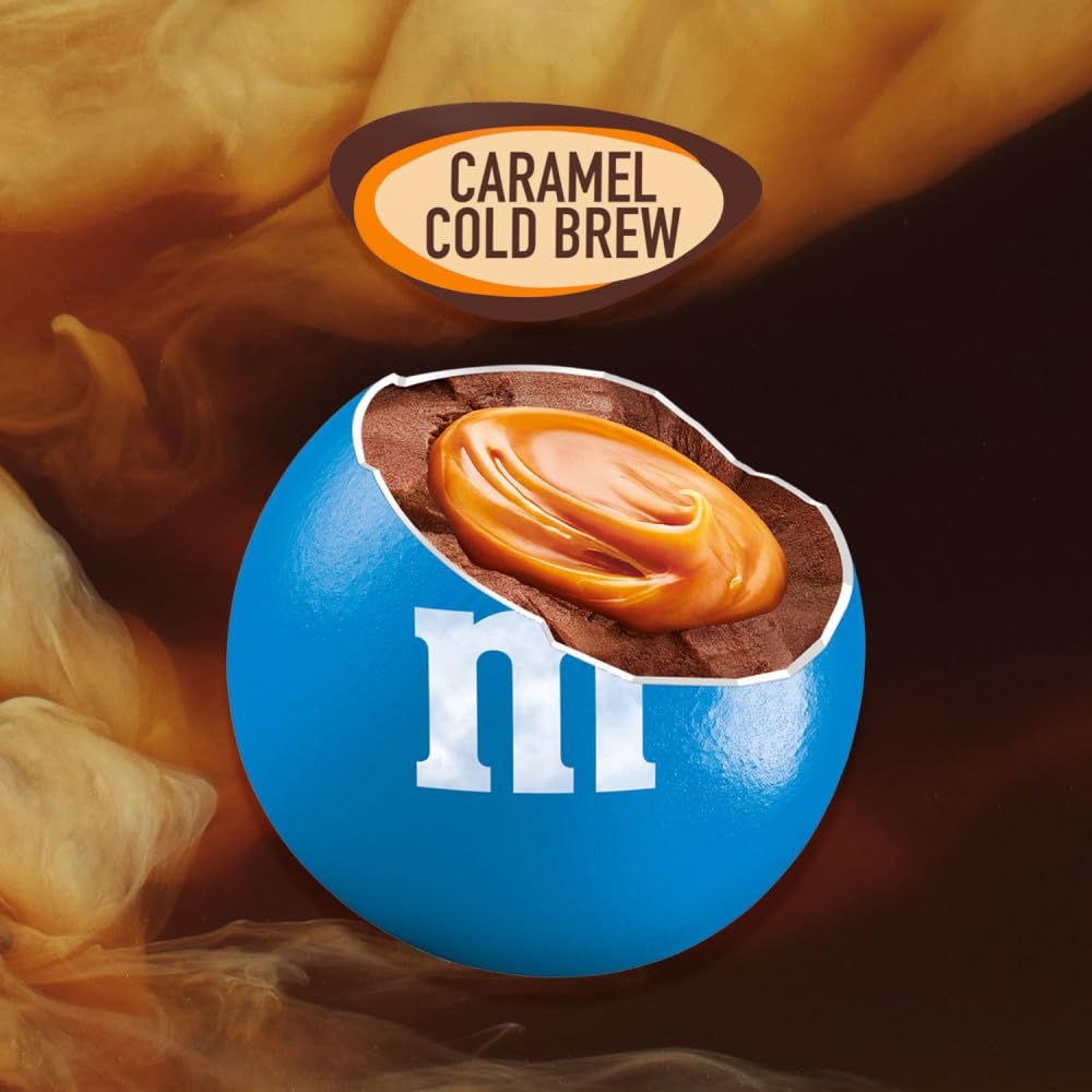 M&M'S Caramel Cold Brew Chocolate Candy – Sharing Size, 9.05 oz Bags (Pack of 8)