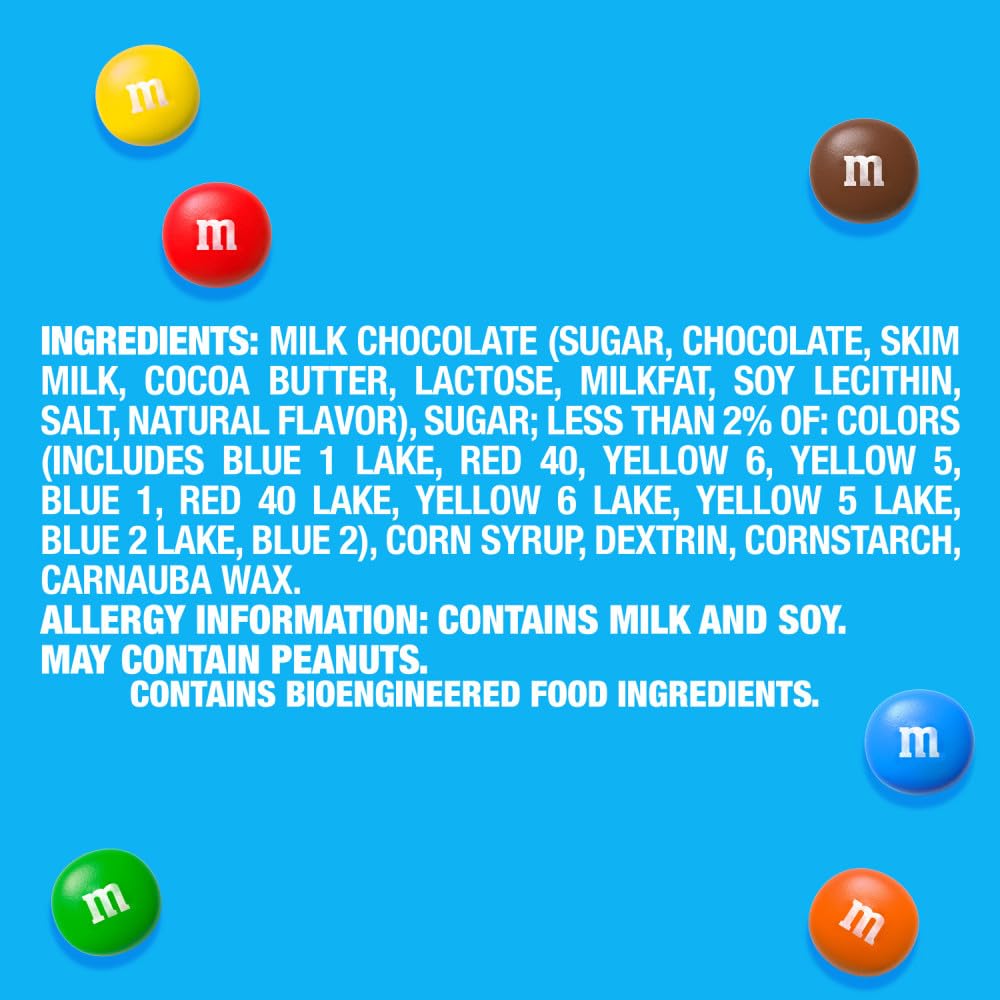 M&M'S MINIS Milk Chocolate Candy — 3 lb Bulk Bag for Baking & Decorating | M&M'S