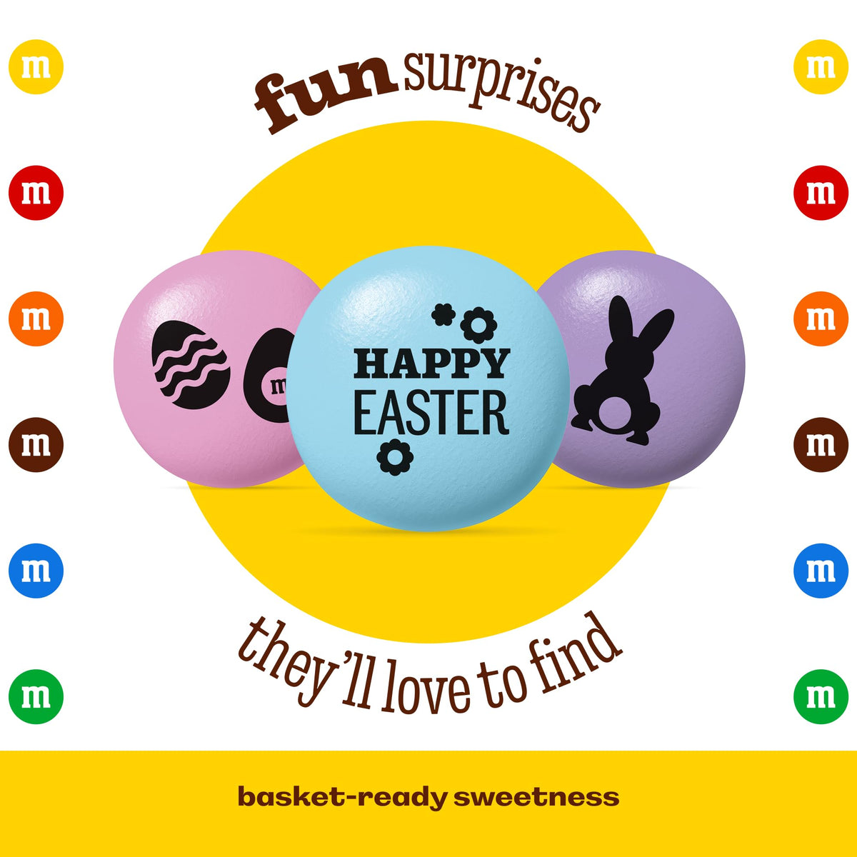 M&M’S WORLD Milk Chocolate Easter Party Favors – 30 Pack (Printed M&M’S Candies)