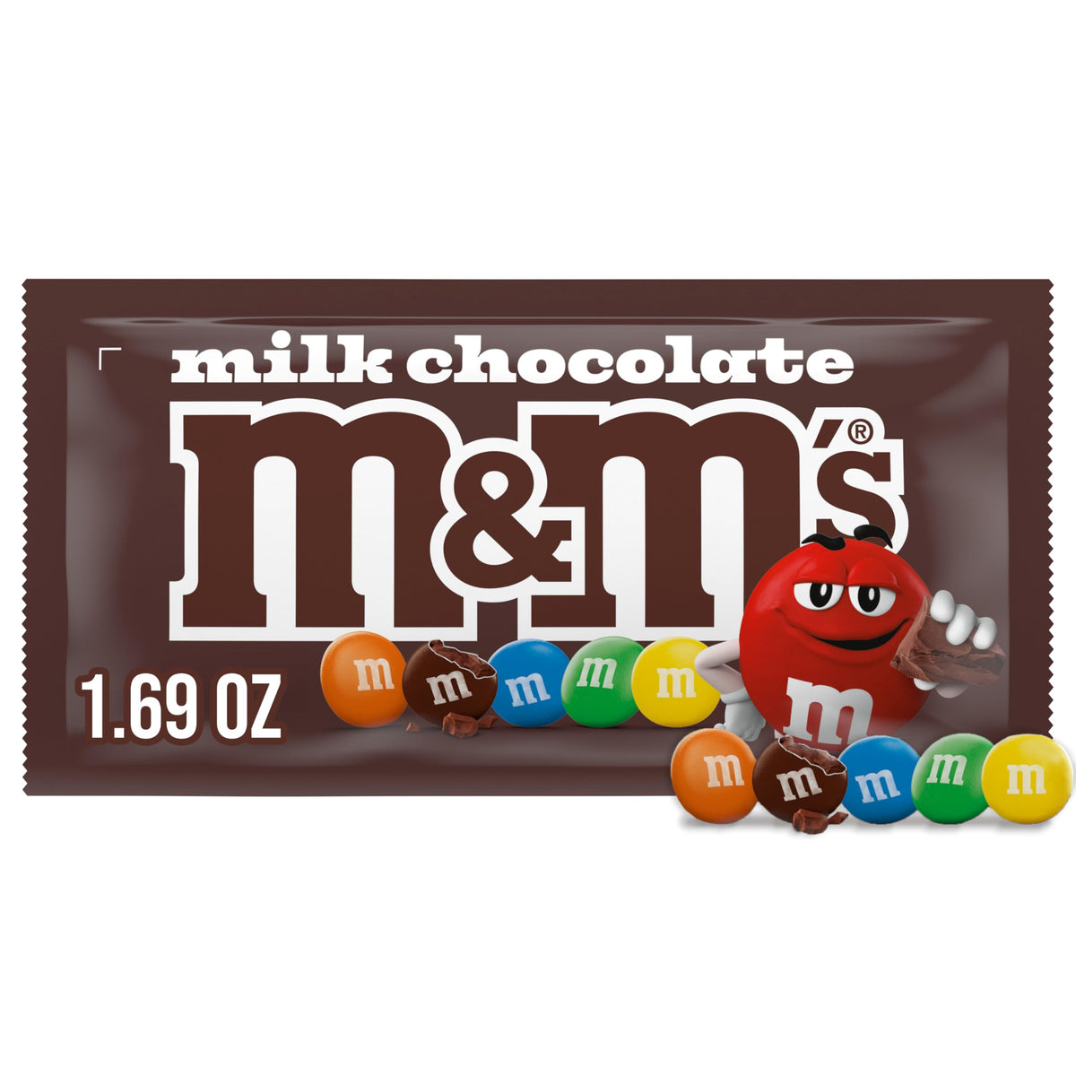 M&M'S Milk Chocolate Candy Bulk – 36 Bags (1.69 oz Each)