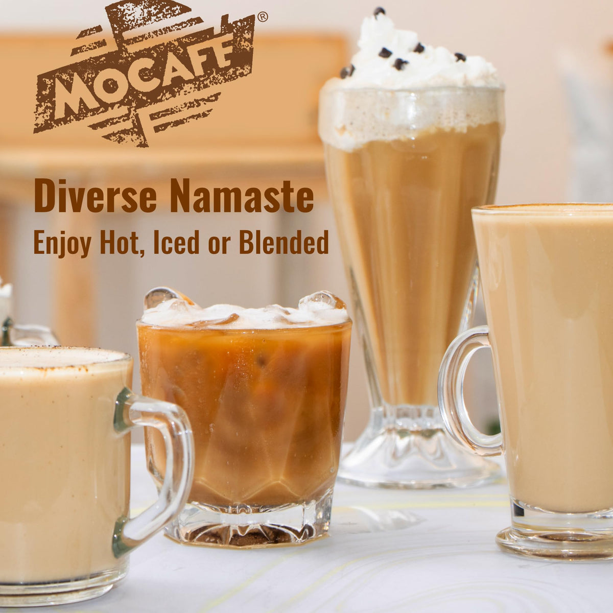 MOCAFÉ Spiced Chai Tea Latte Powder Mix – 3 lb Bulk Bag