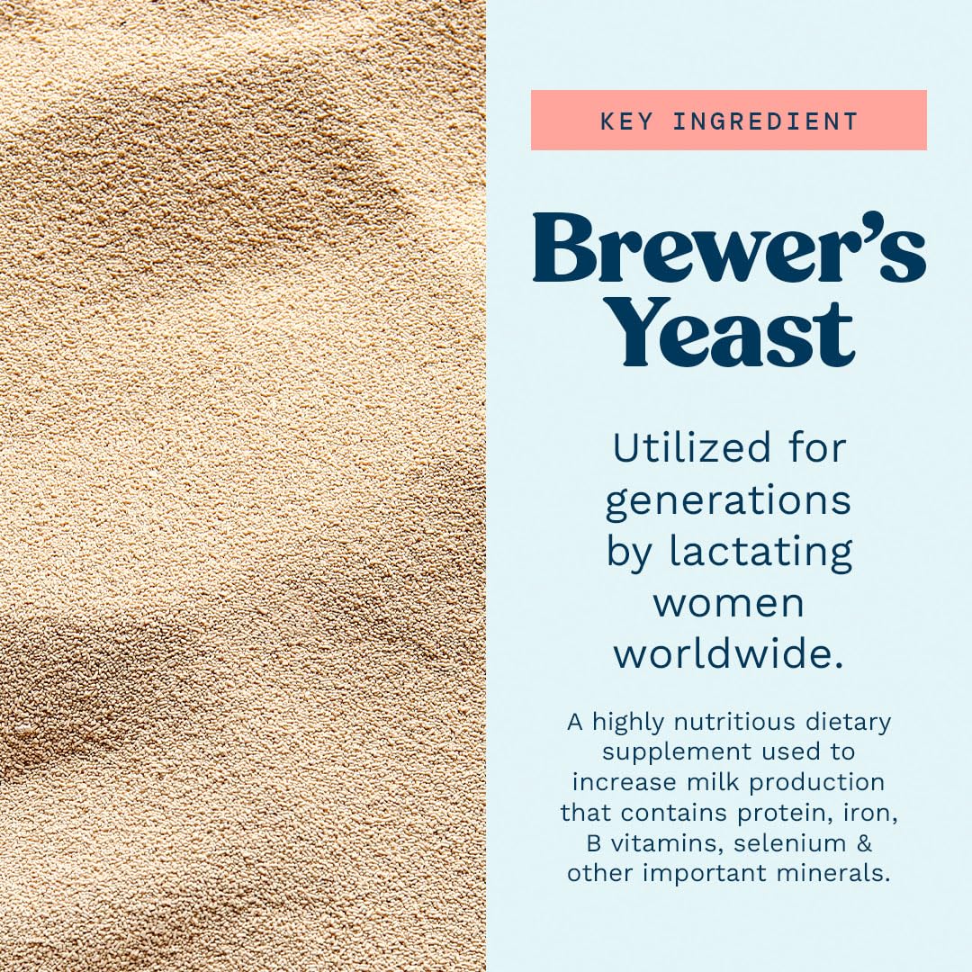 Mommy Knows Best Brewers Yeast Powder for Lactation — Mild Nutty Flavor, Unsweetened & Debittered, 32 oz