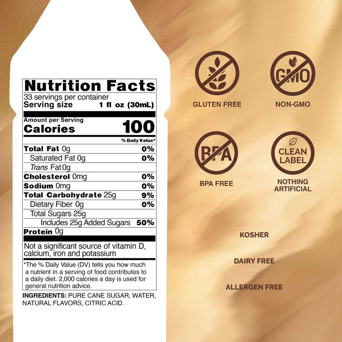 Monin Coconut Syrup – Creamy Tropical Flavor, 1L x2, Gluten-Free & Non-GMO