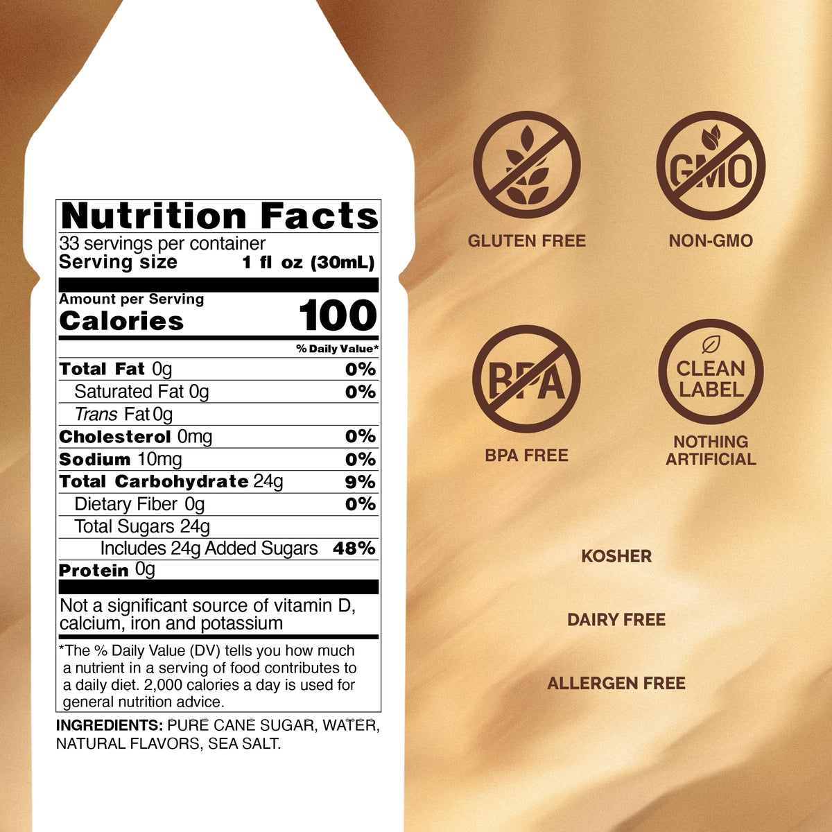 Monin French Hazelnut Syrup – Nutty, Caramelized Flavor for Coffee & Desserts (1L)