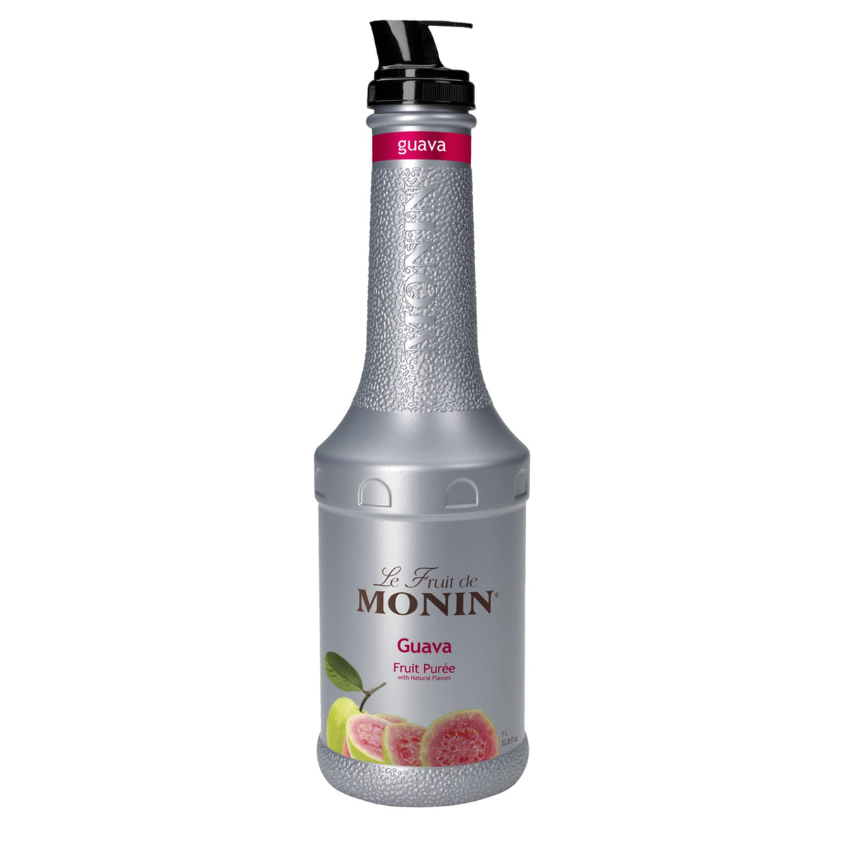 Monin Guava Purée – Juicy Guava Flavor, 1 Liter, Vegan, Non-GMO, Gluten-Free
