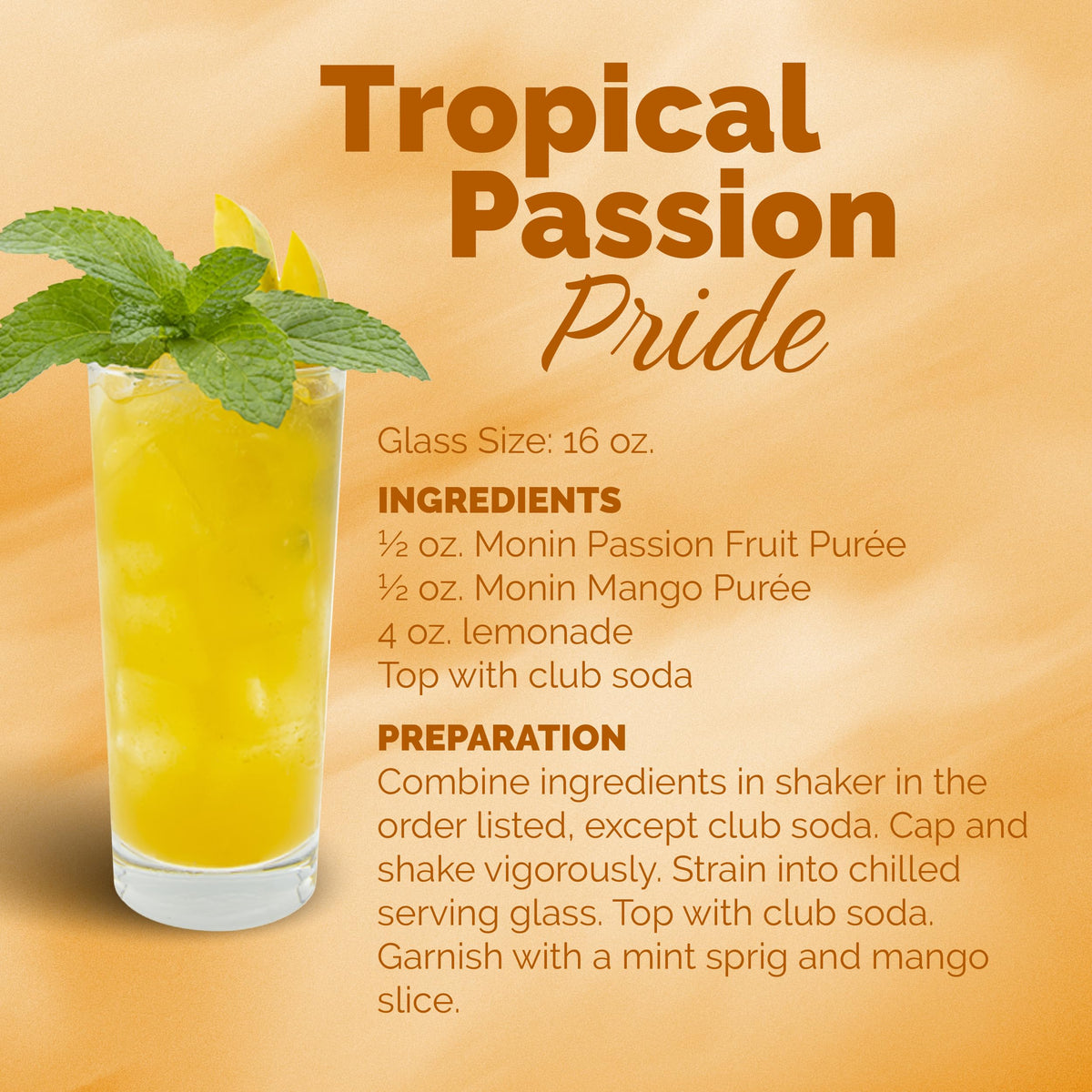 Monin Passion Fruit Puree - Premium Clean Label Purée for Cocktails & Smoothies | 1L Bottle