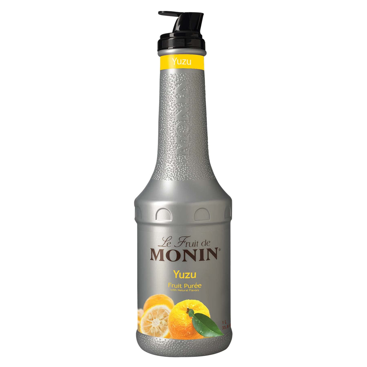 Monin Yuzu Purée – Sweet & Tangy Citrus Flavor for Teas, Sodas & Cocktails (1 L)