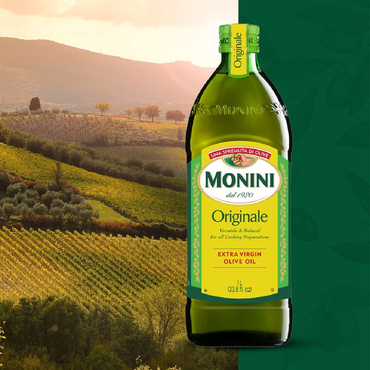 Monini Premium Extra Virgin Olive Oil | Originale — Versatile & Balanced, 3L Tin