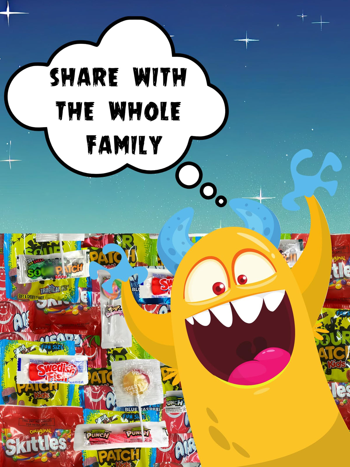 Monster Candy Party Favor Mix - 20 lb Bulk Candy Bags & Assorted Treats