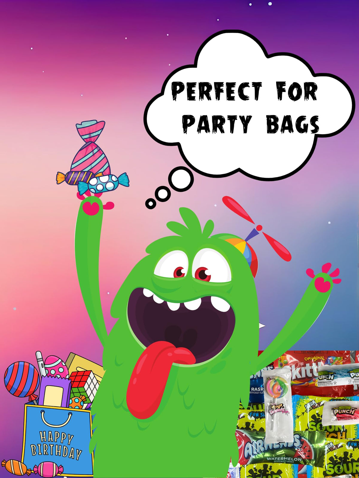 Monster Candy Party Favor Mix - 20 lb Bulk Candy Bags & Assorted Treats