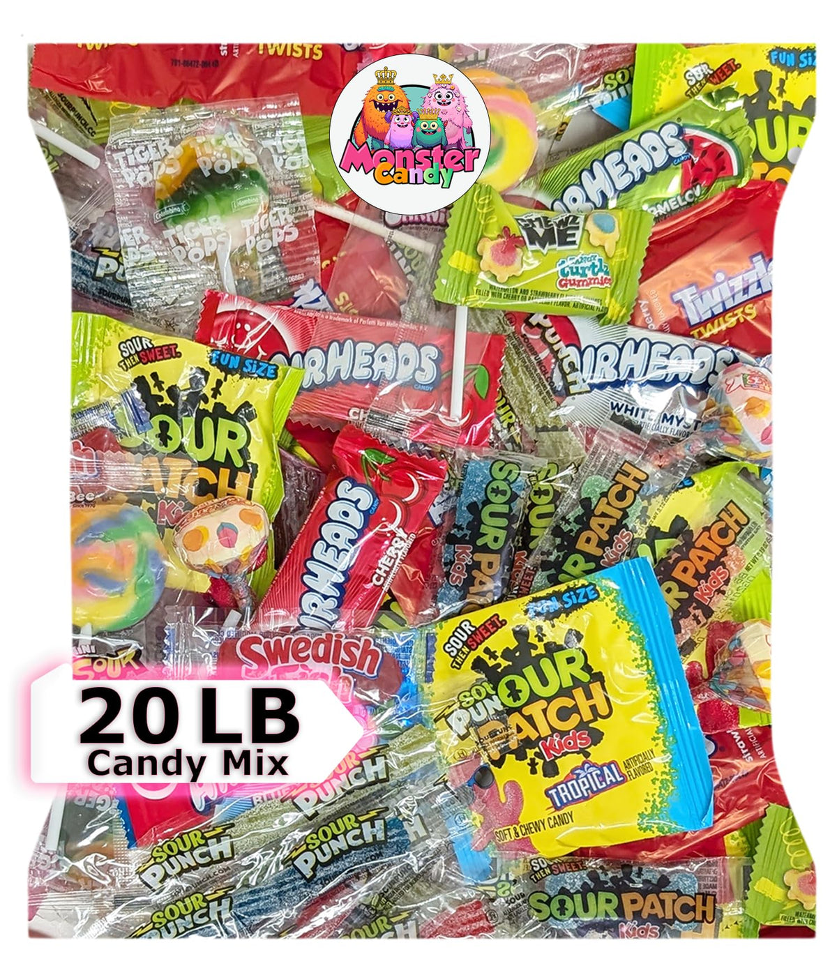 Monster Candy Party Favor Mix - 20 lb Bulk Candy Bags & Assorted Treats