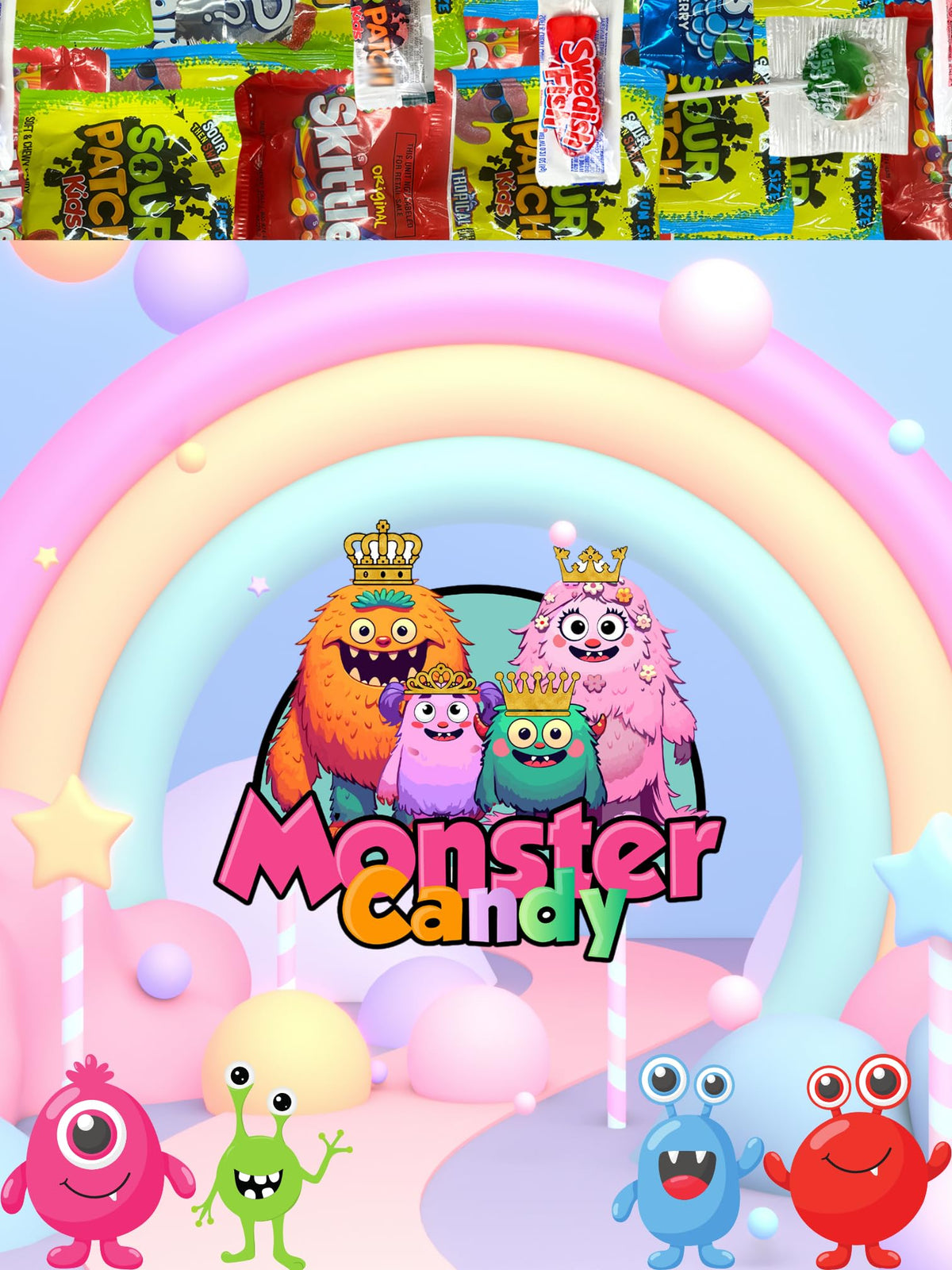 Monster Candy Party Favor Mix - 20 lb Bulk Candy Bags & Assorted Treats