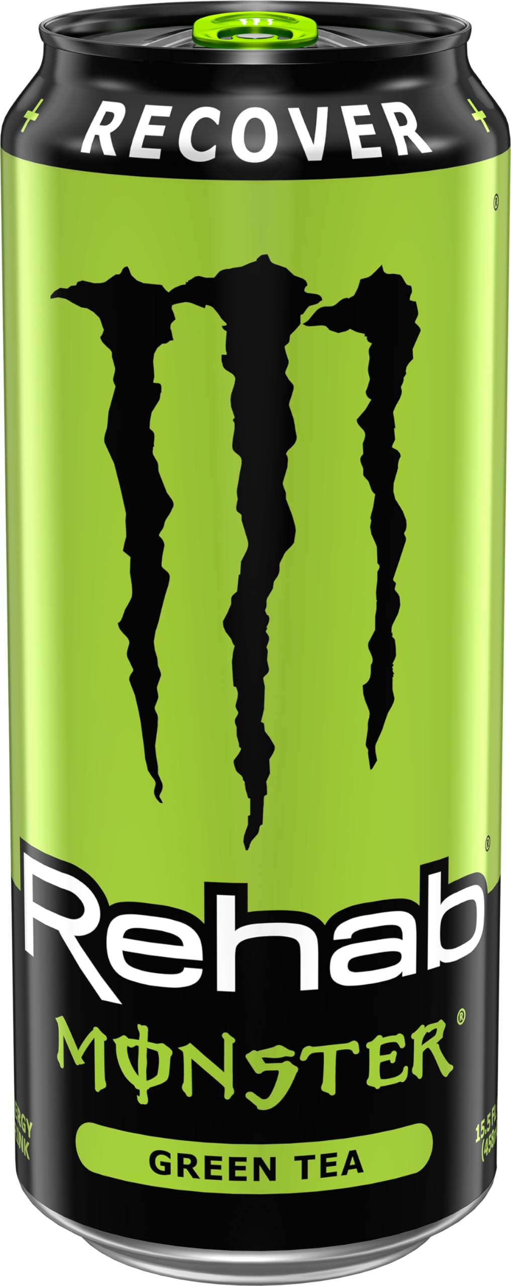 Monster Rehab Green Tea + Energy Drink – Non-Carbonated, 25 Cal, Hydration & Focus